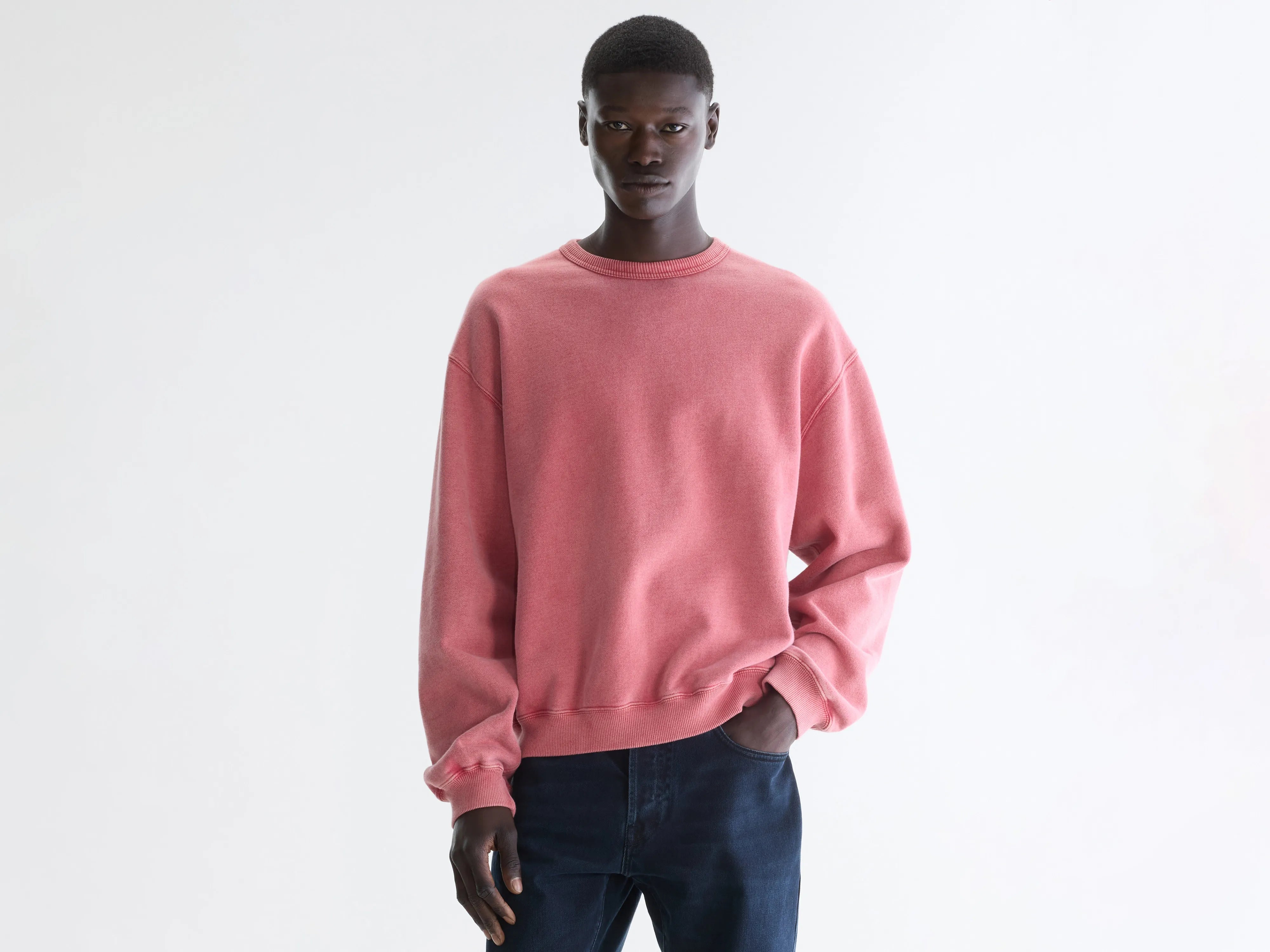 Fappen crewneck sweatshirt (262 / M / CRANBERRY)