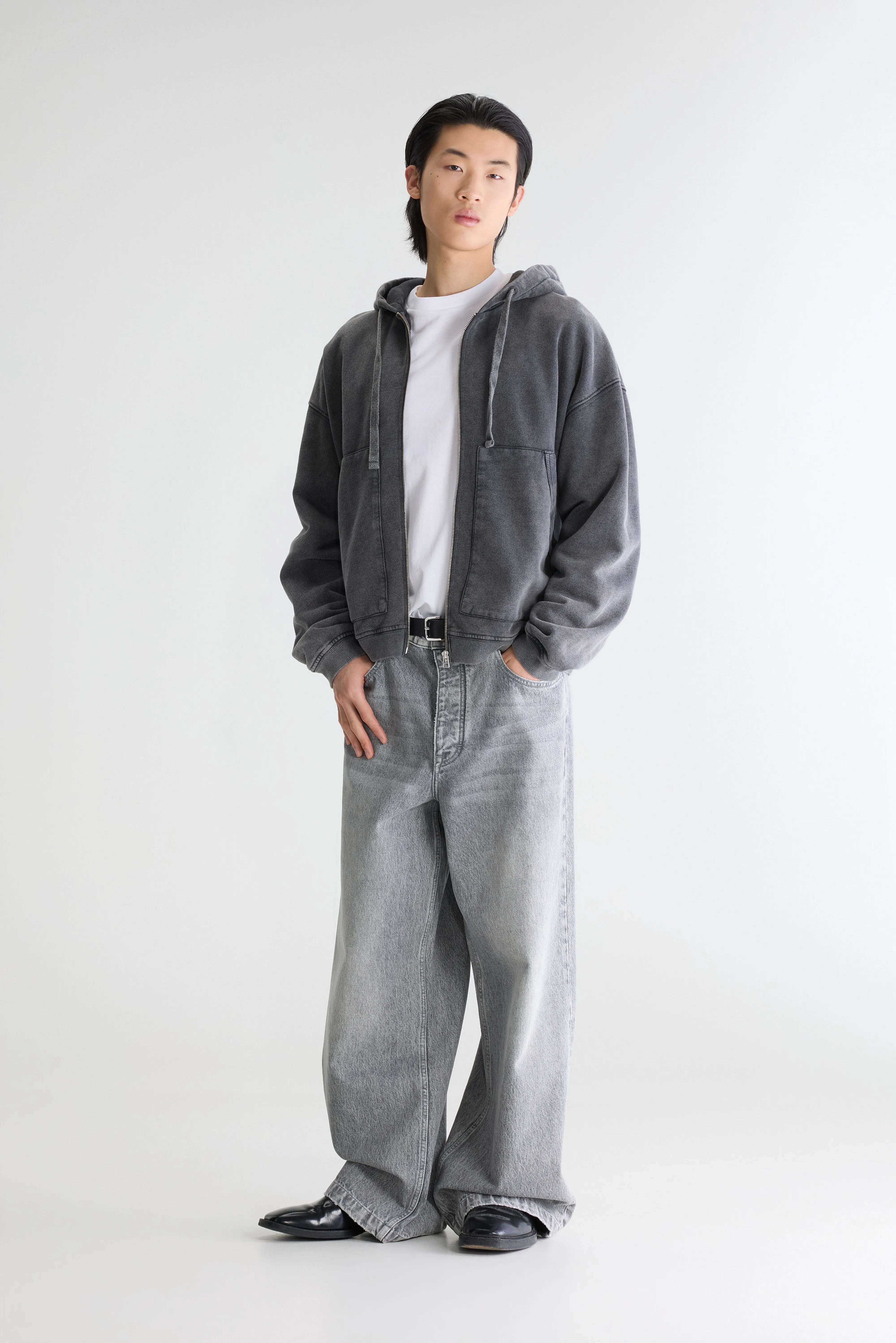 Falkon zip-up hoodie (262 / M / BLACK)