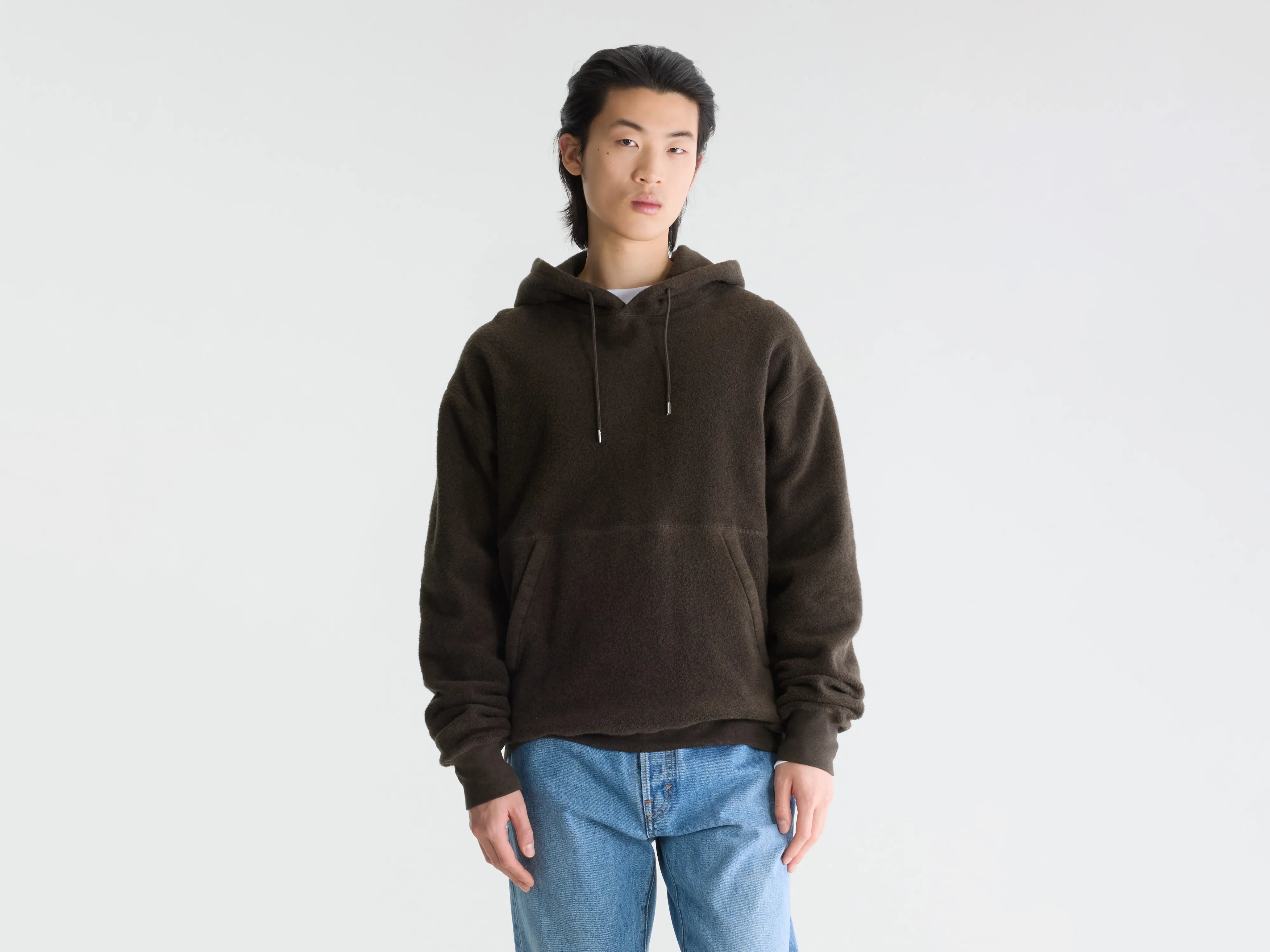 Mattis relaxed hoodie (262 / M / DARK BROWN)