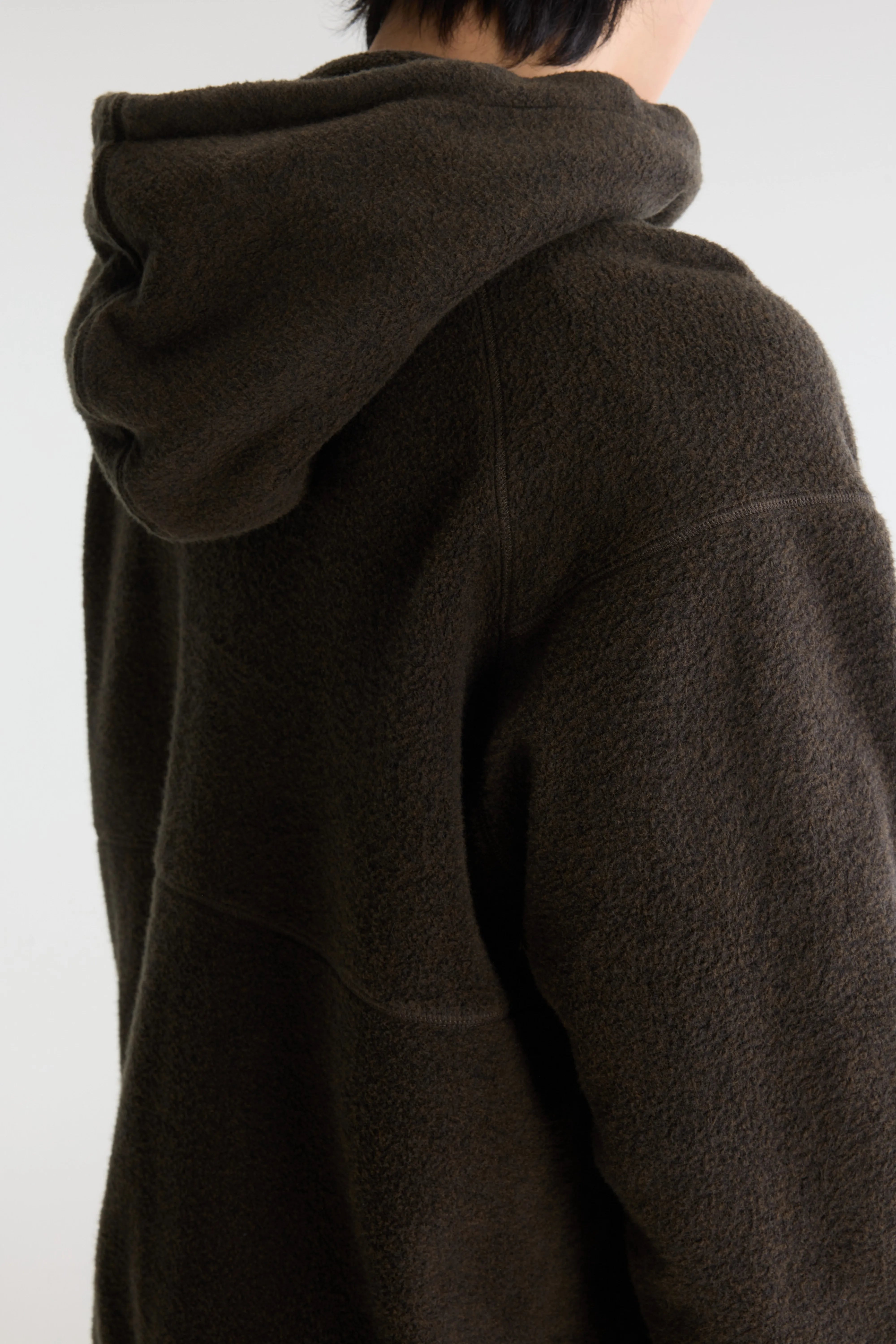 Mattis relaxed hoodie (262 / M / DARK BROWN)