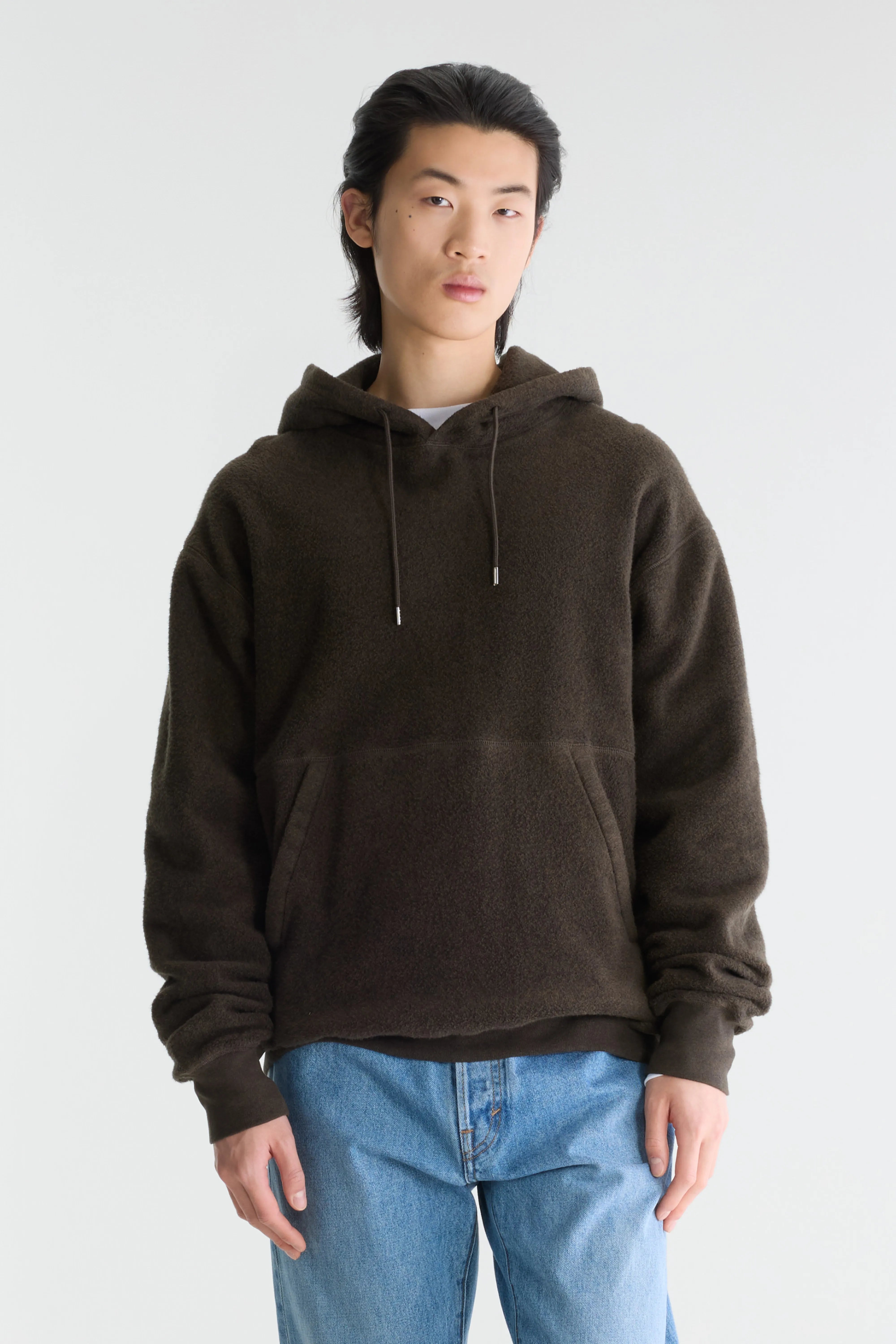 Mattis relaxed hoodie (262 / M / DARK BROWN)