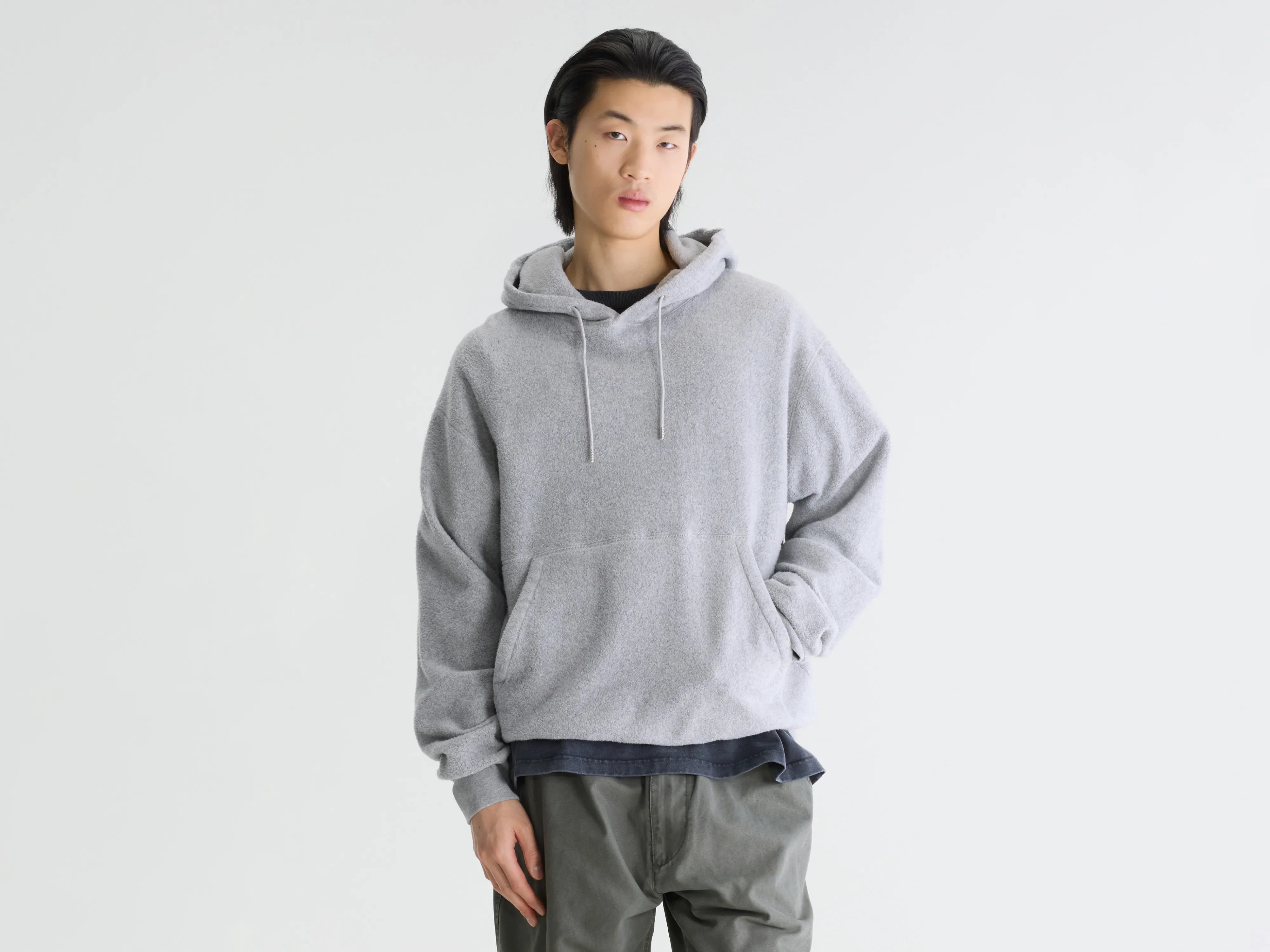 Mattis relaxed hoodie (262 / M / GREY MELANGE)