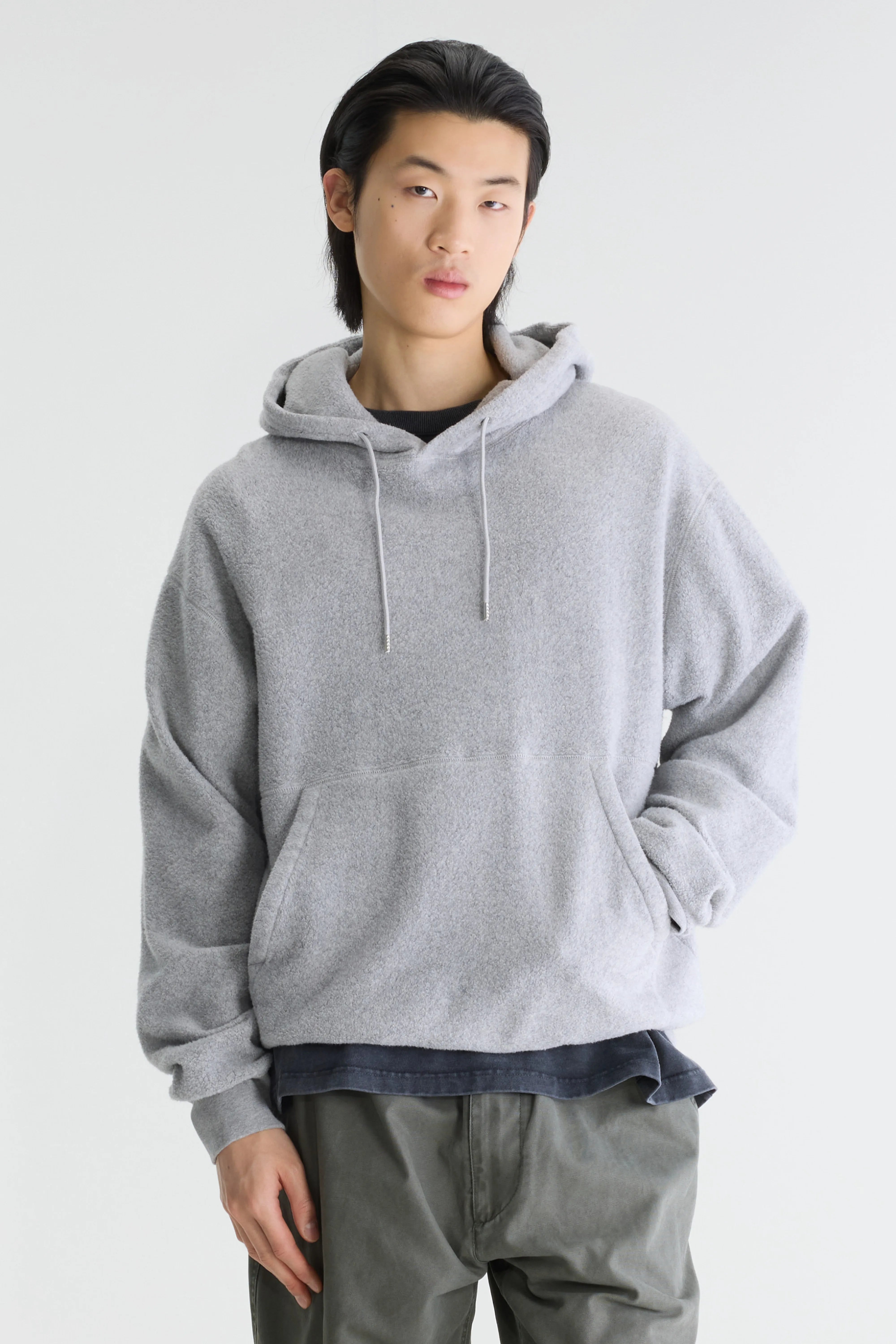 Mattis relaxed hoodie (262 / M / GREY MELANGE)
