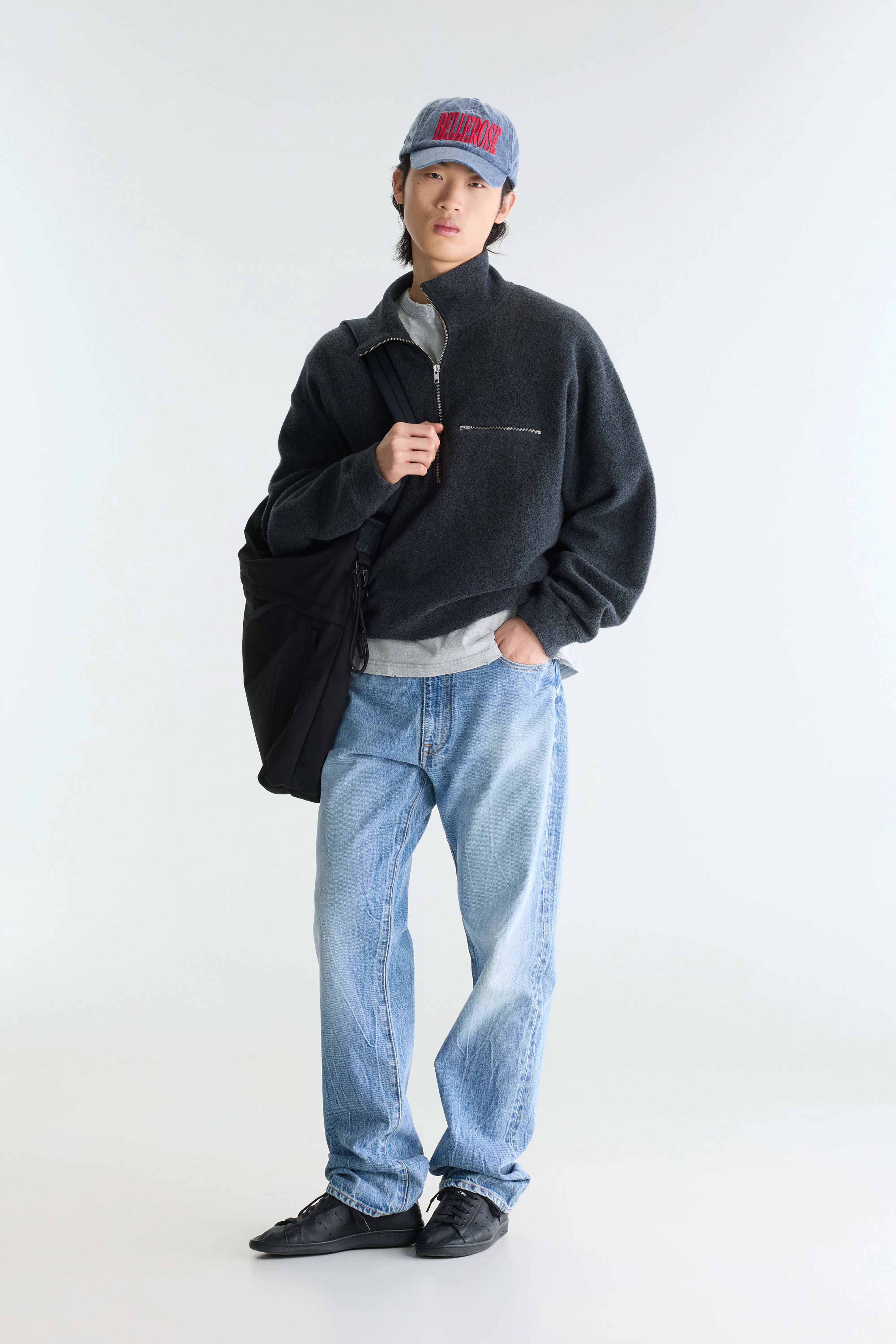 Maber zipped-collar sweatshirt (262 / M / ANTHRACITE)