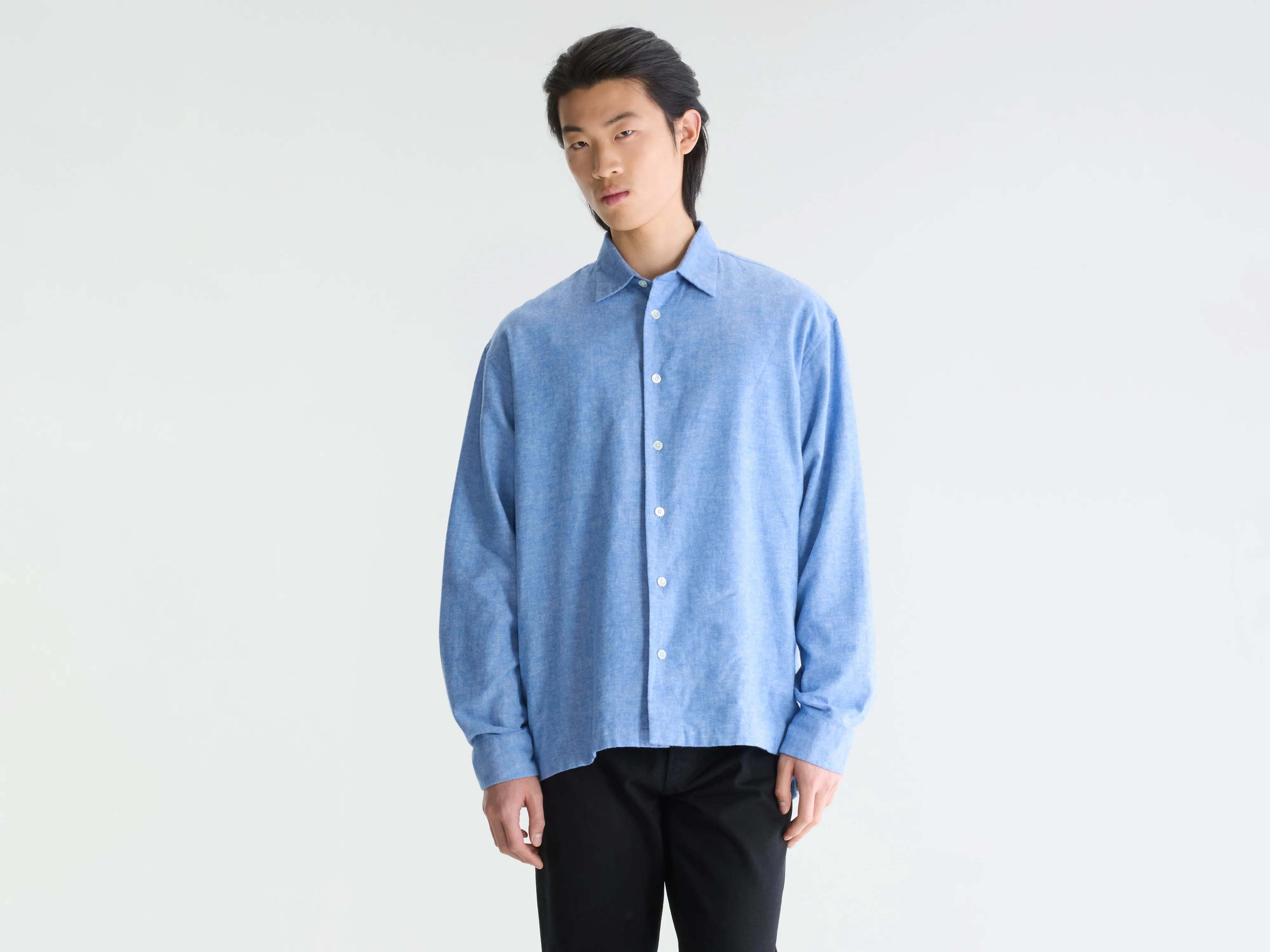 Flip relaxed shirt (262 / M / BLUE)