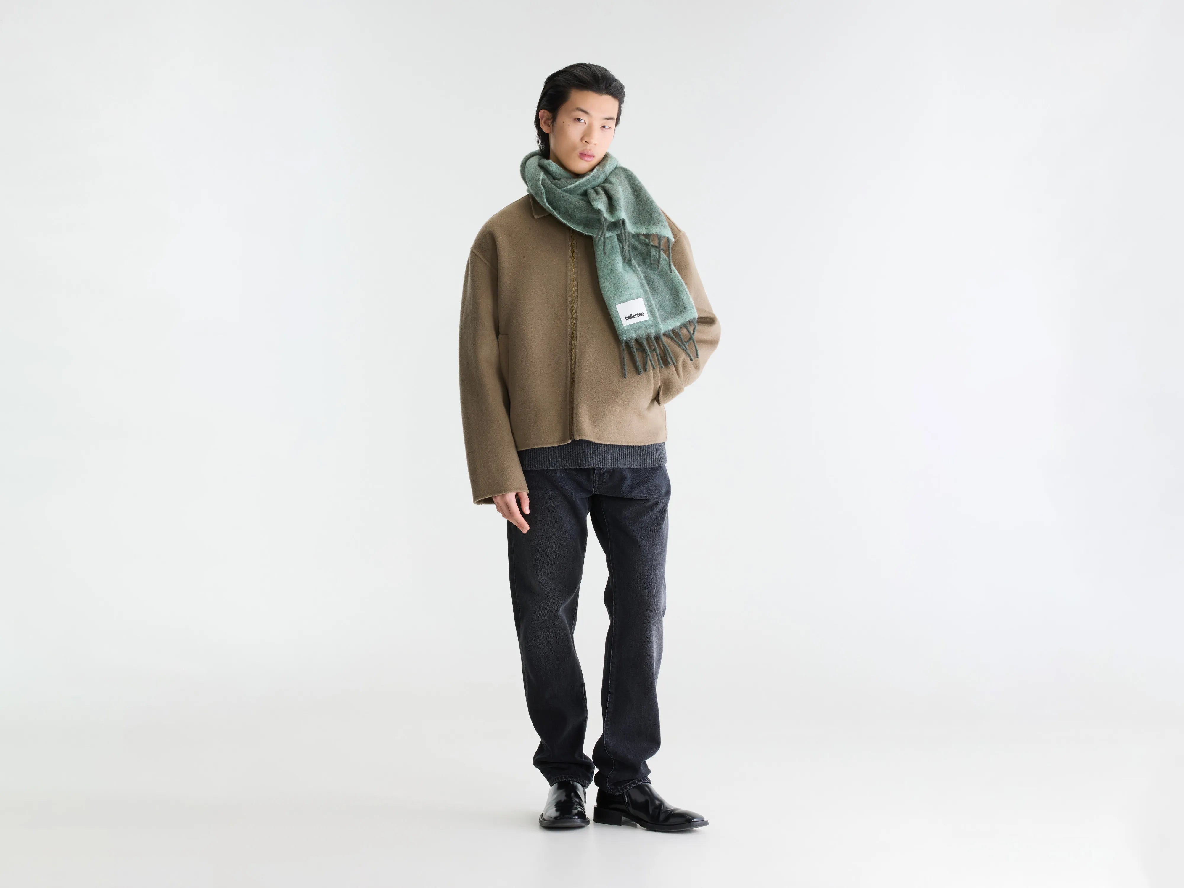 Jeezip relaxed jacket (262 / M / DUSTY OLIVE)