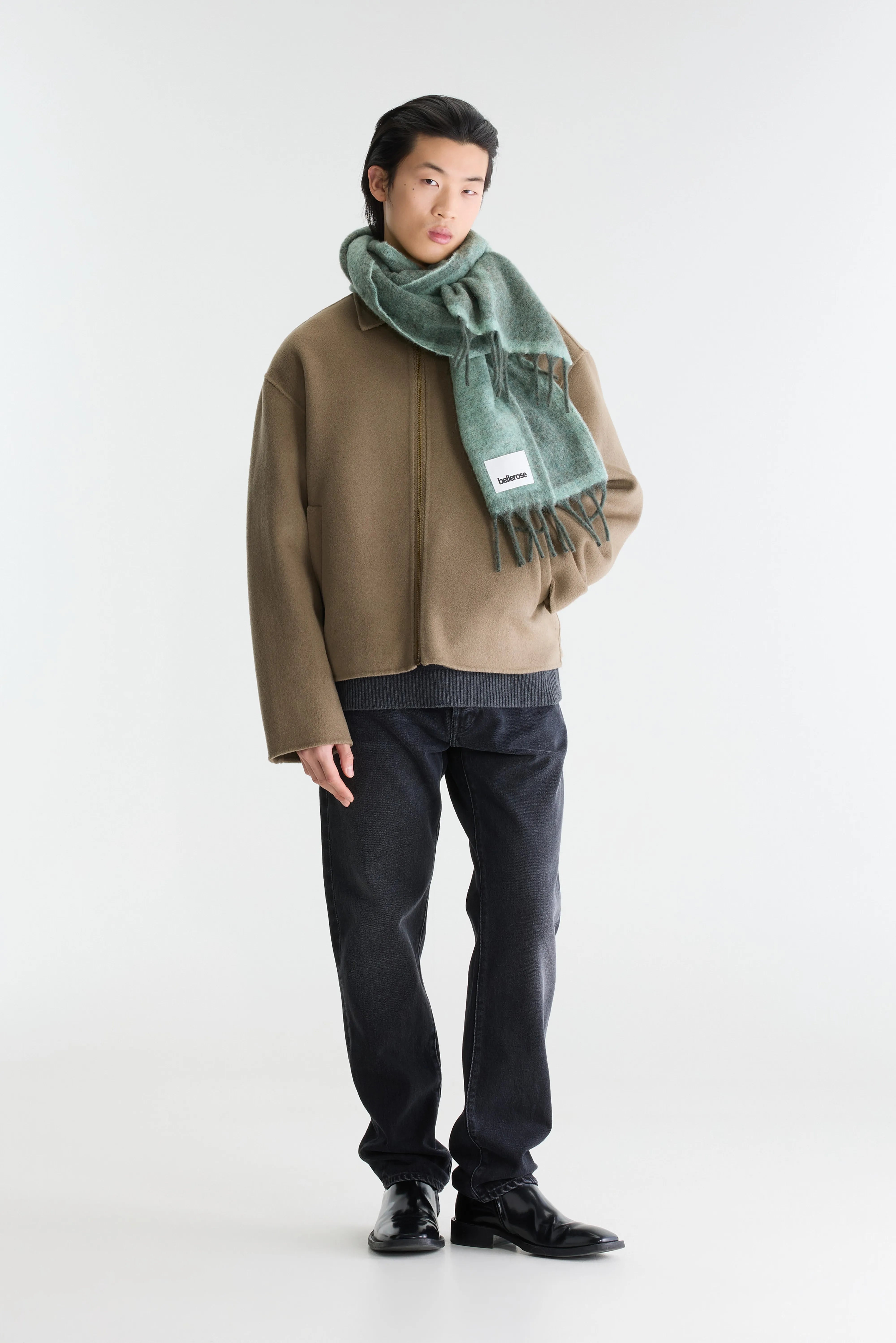 Jeezip relaxed jacket (262 / M / DUSTY OLIVE)