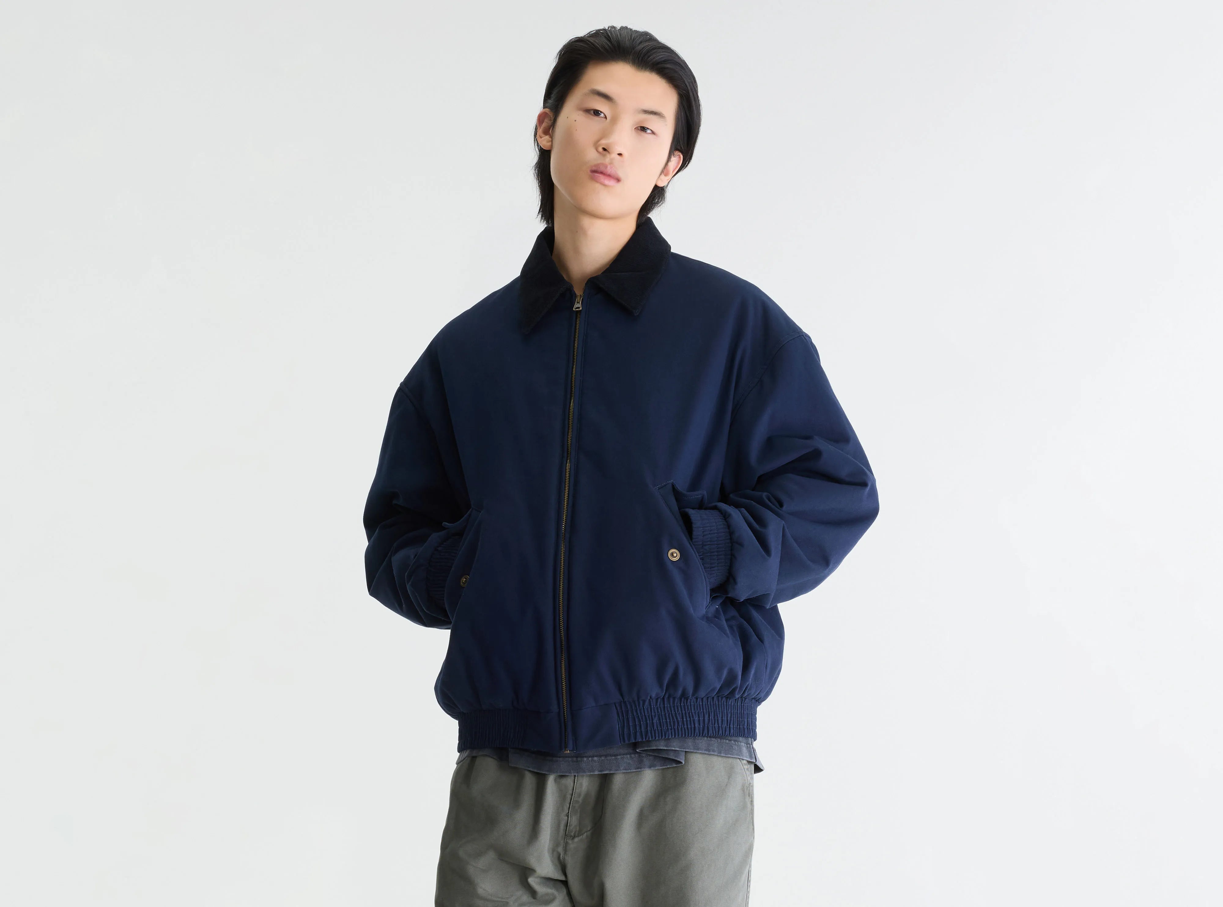 Joggy relaxed jacket (262 / M / DEEP BLUE)