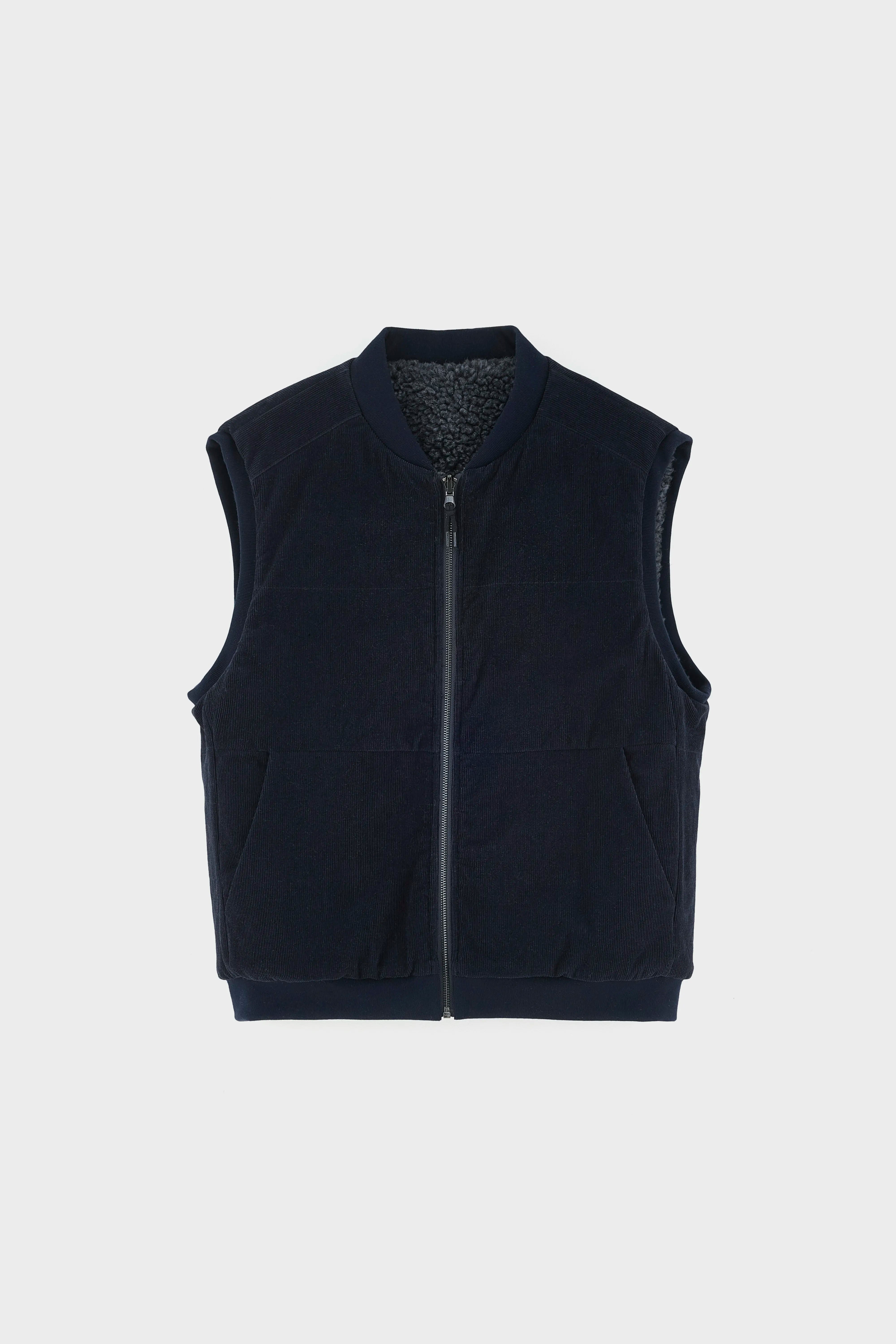 Jocko cotton-linen bodywarmer (262 / M / NAVY)