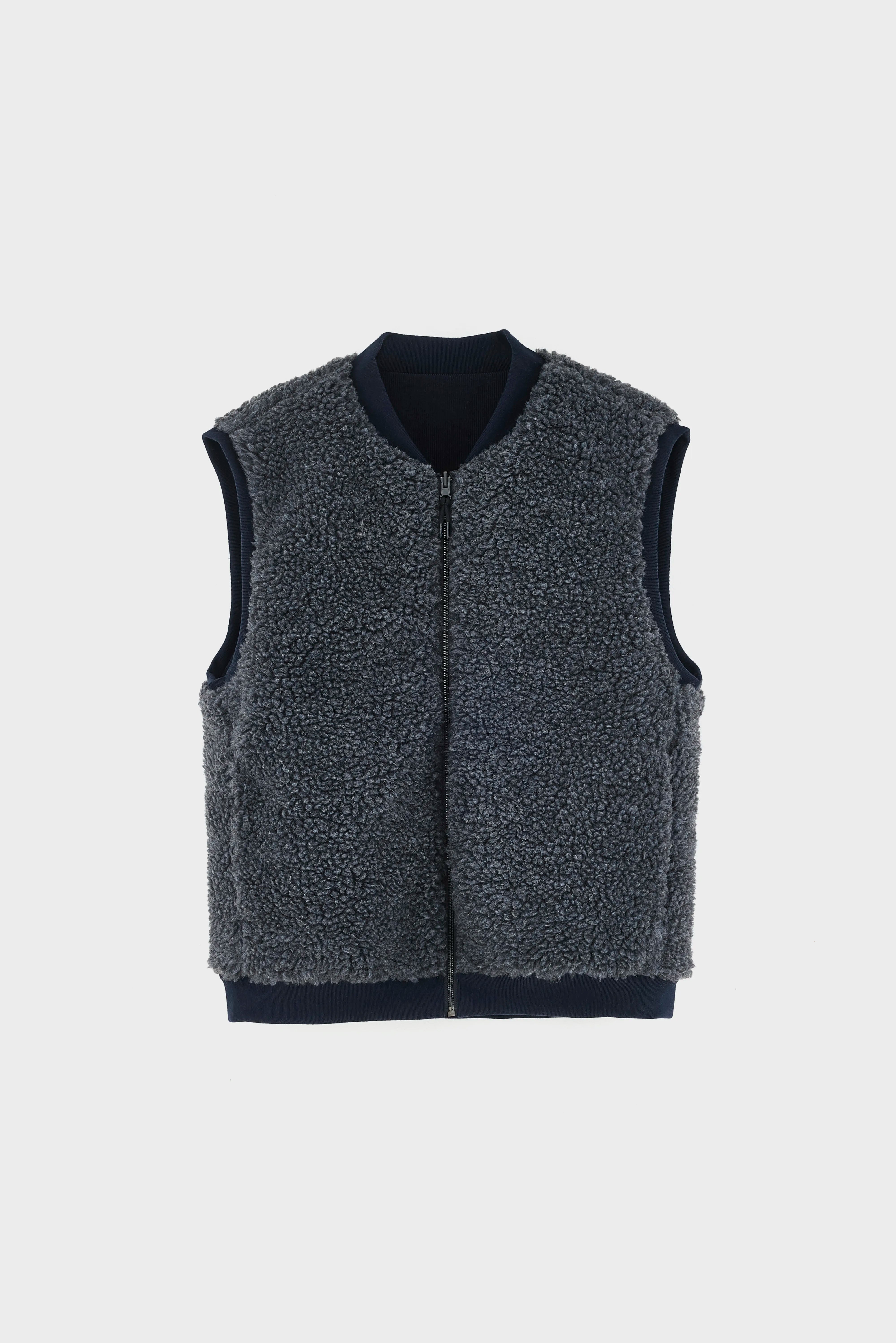 Jocko cotton-linen bodywarmer (262 / M / NAVY)
