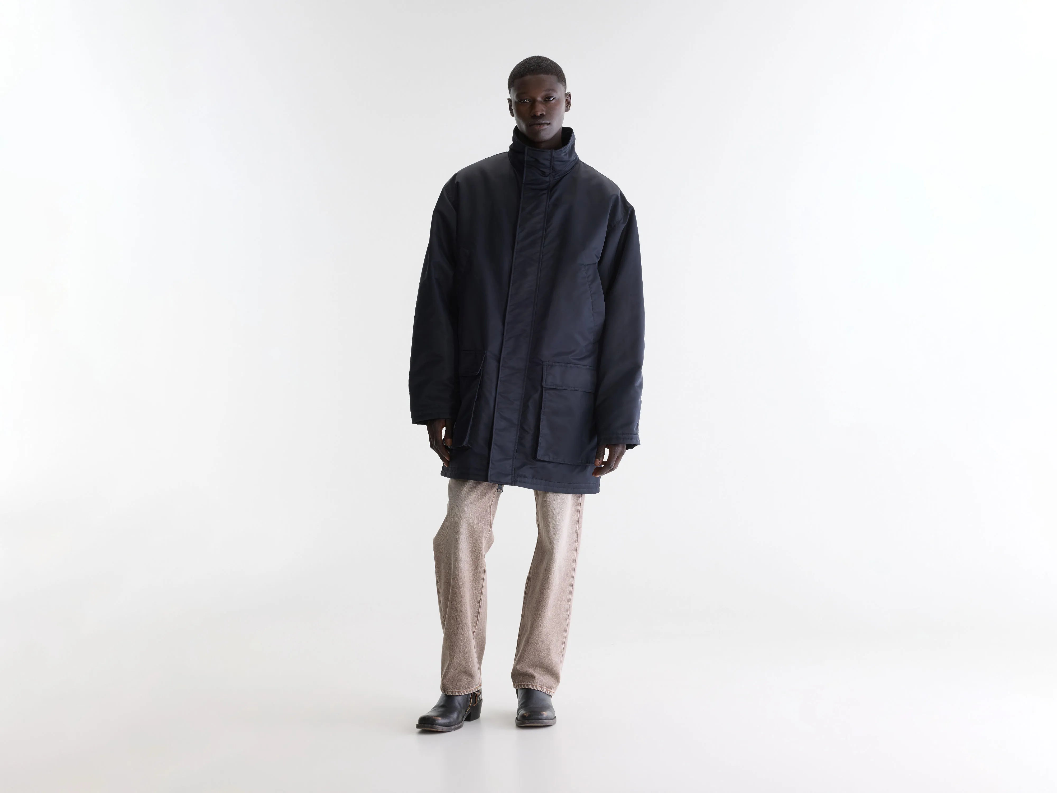Healer relaxed coat (262 / M / DARK NAVY)