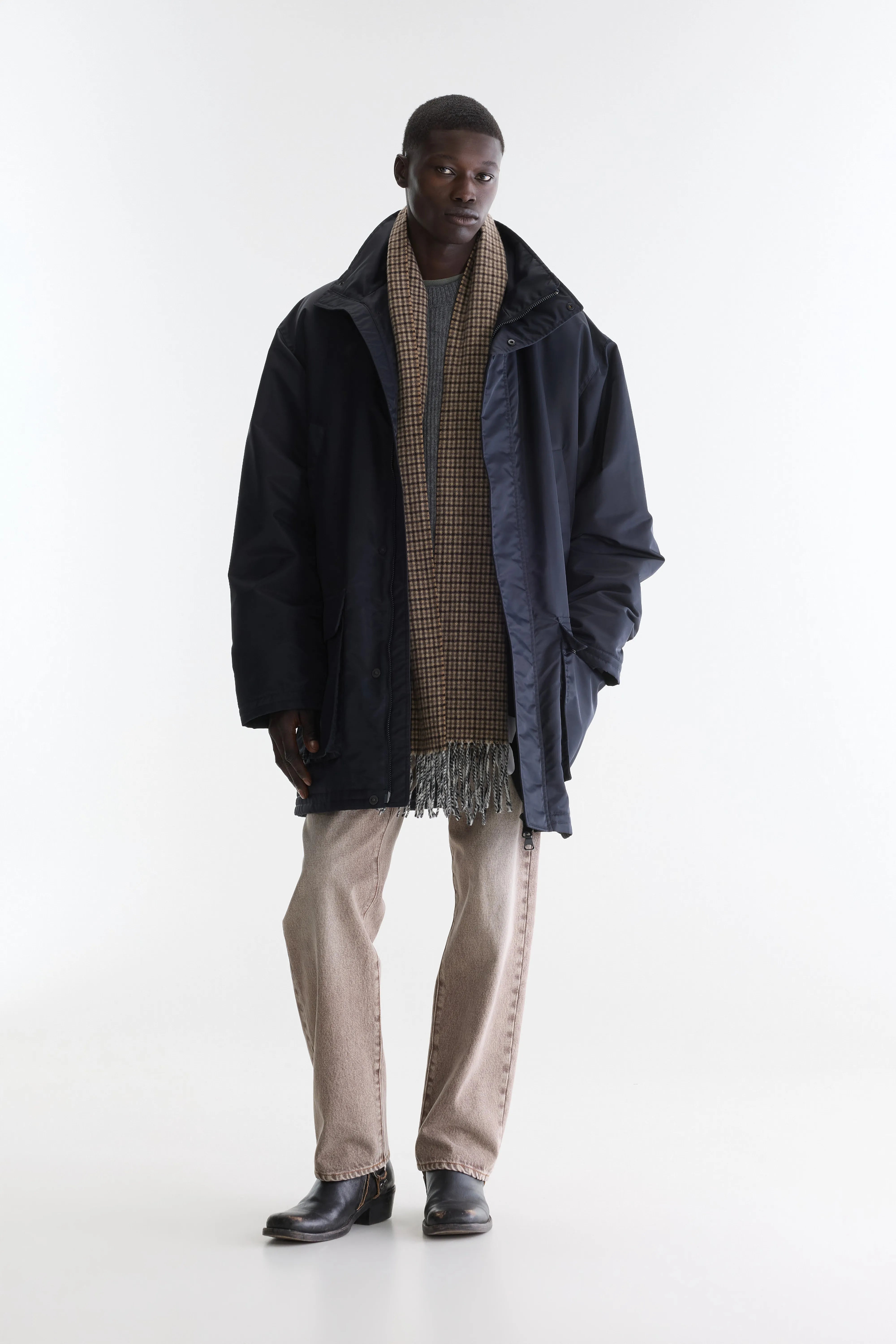 Healer relaxed coat (262 / M / DARK NAVY)