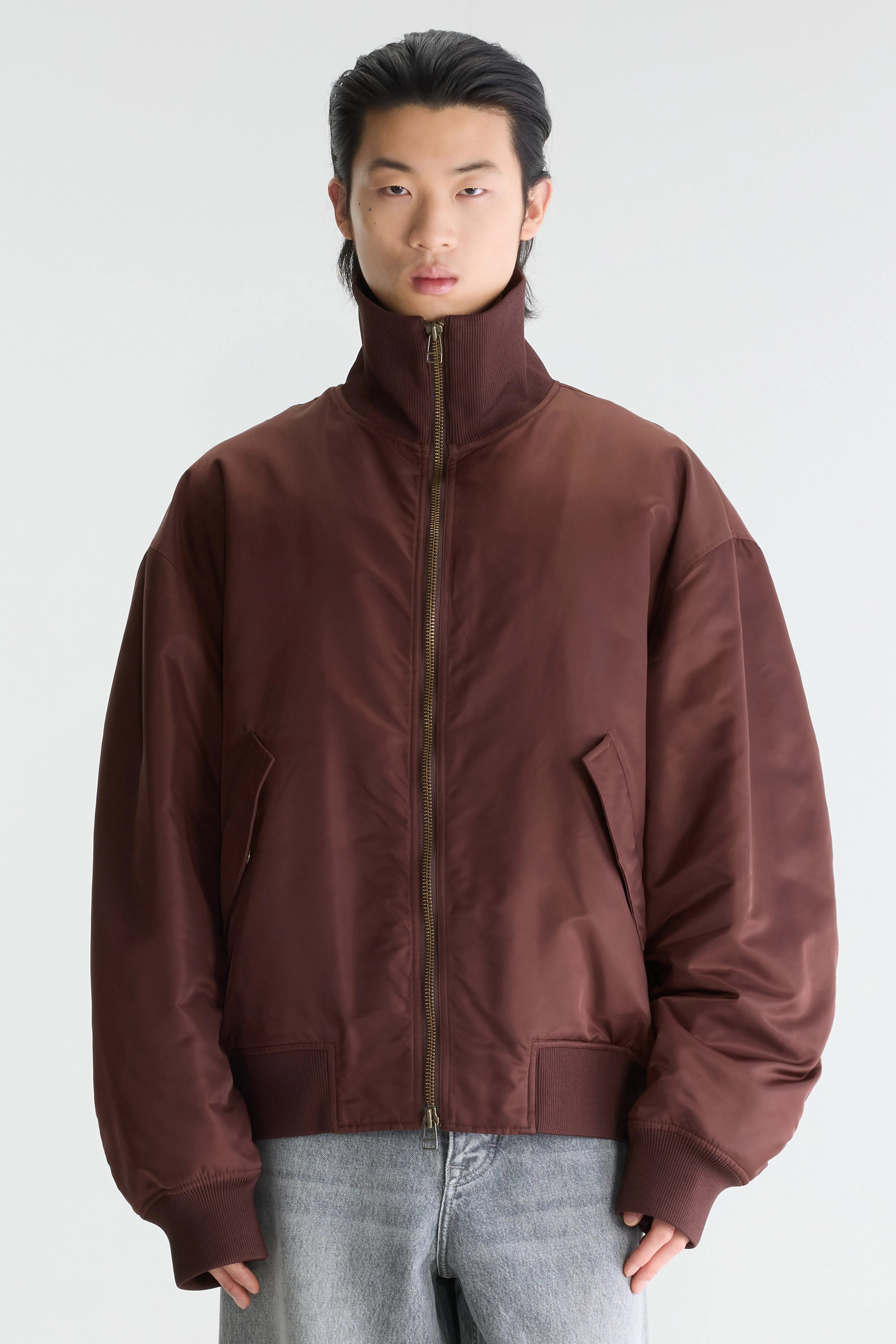 Homby relaxed bomber jacket (262 / M / DARK ROAST)