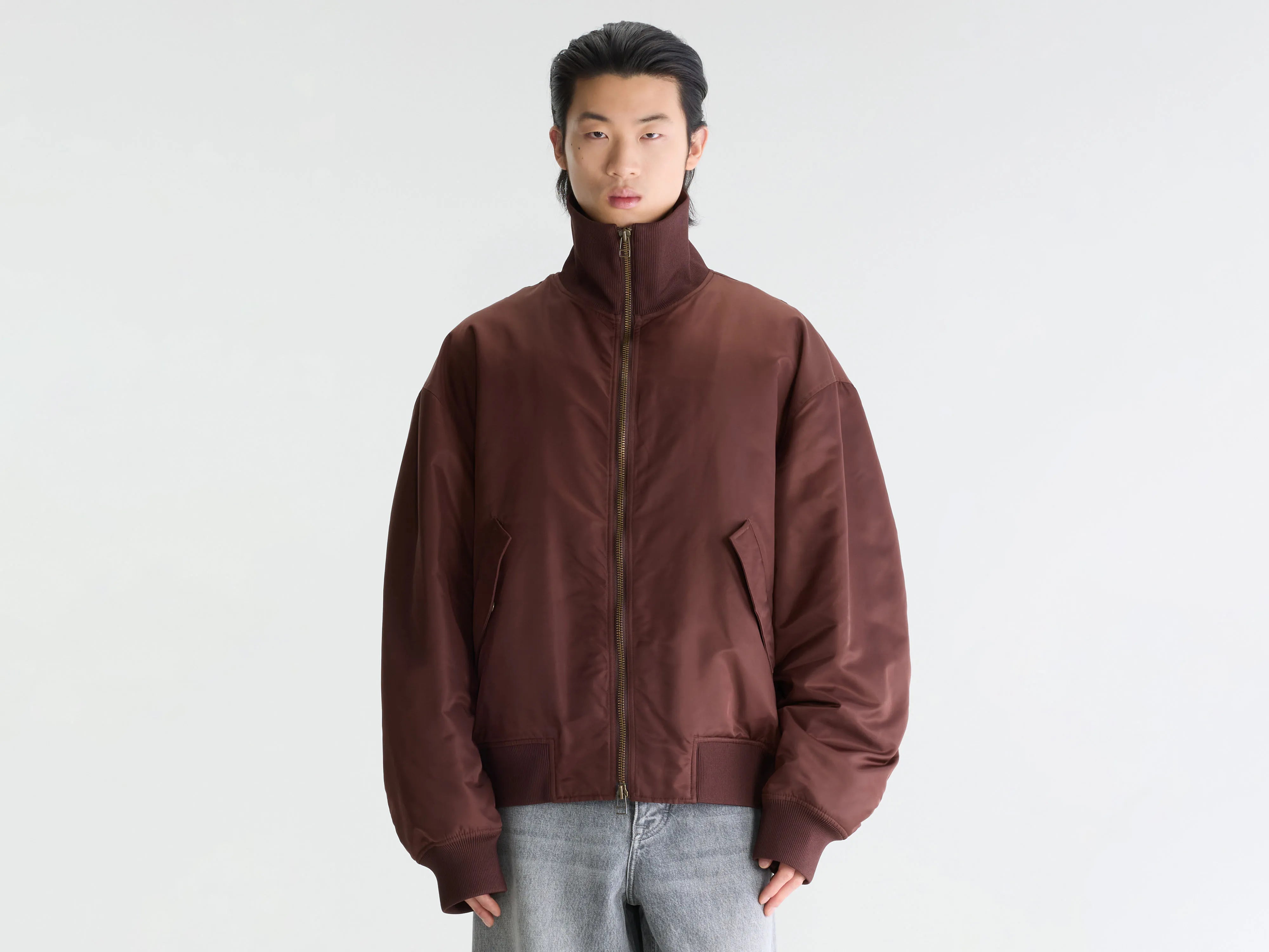 Homby relaxed bomber jacket (262 / M / DARK ROAST)
