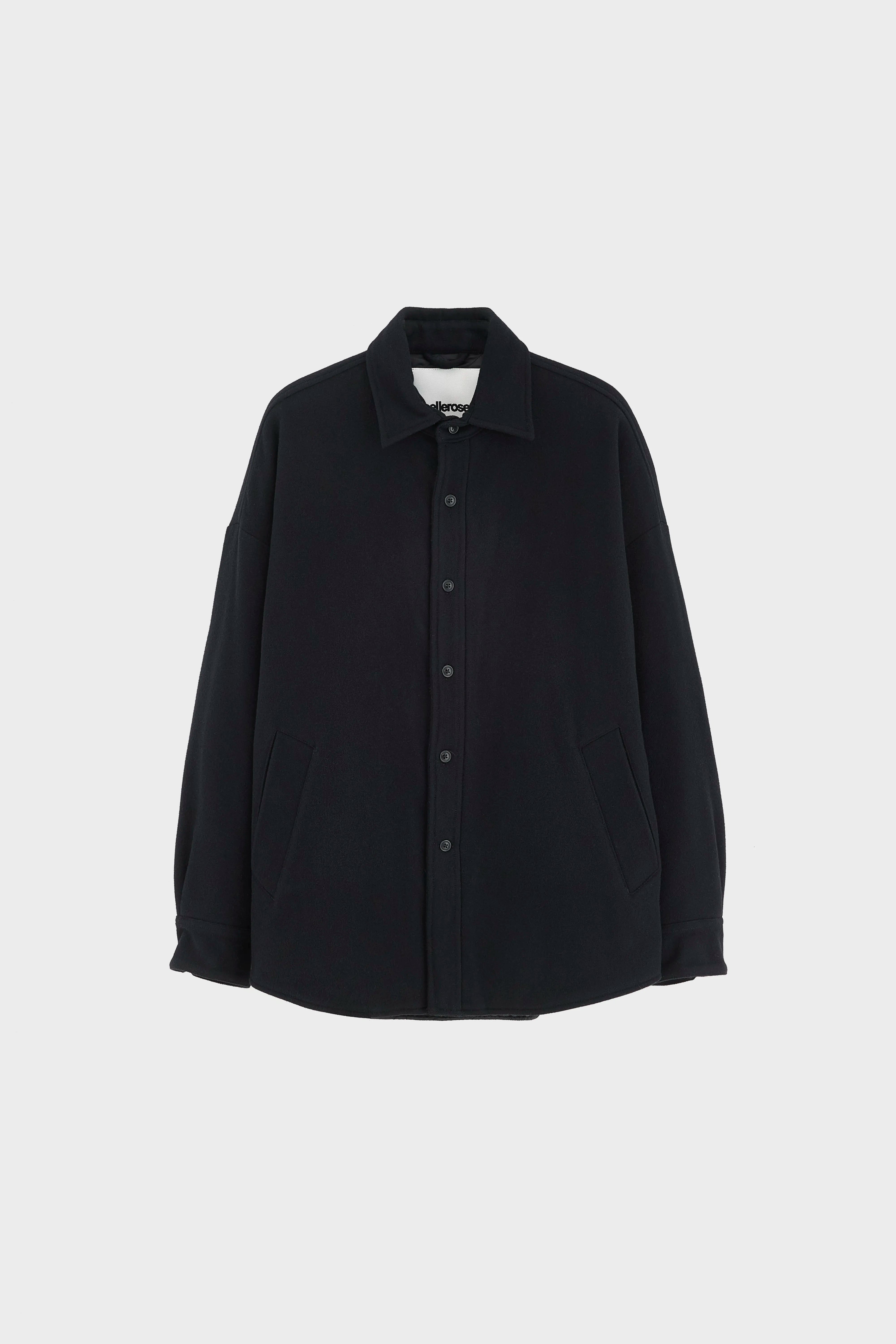 Jowe wool overshirt (262 / M / BLACK)
