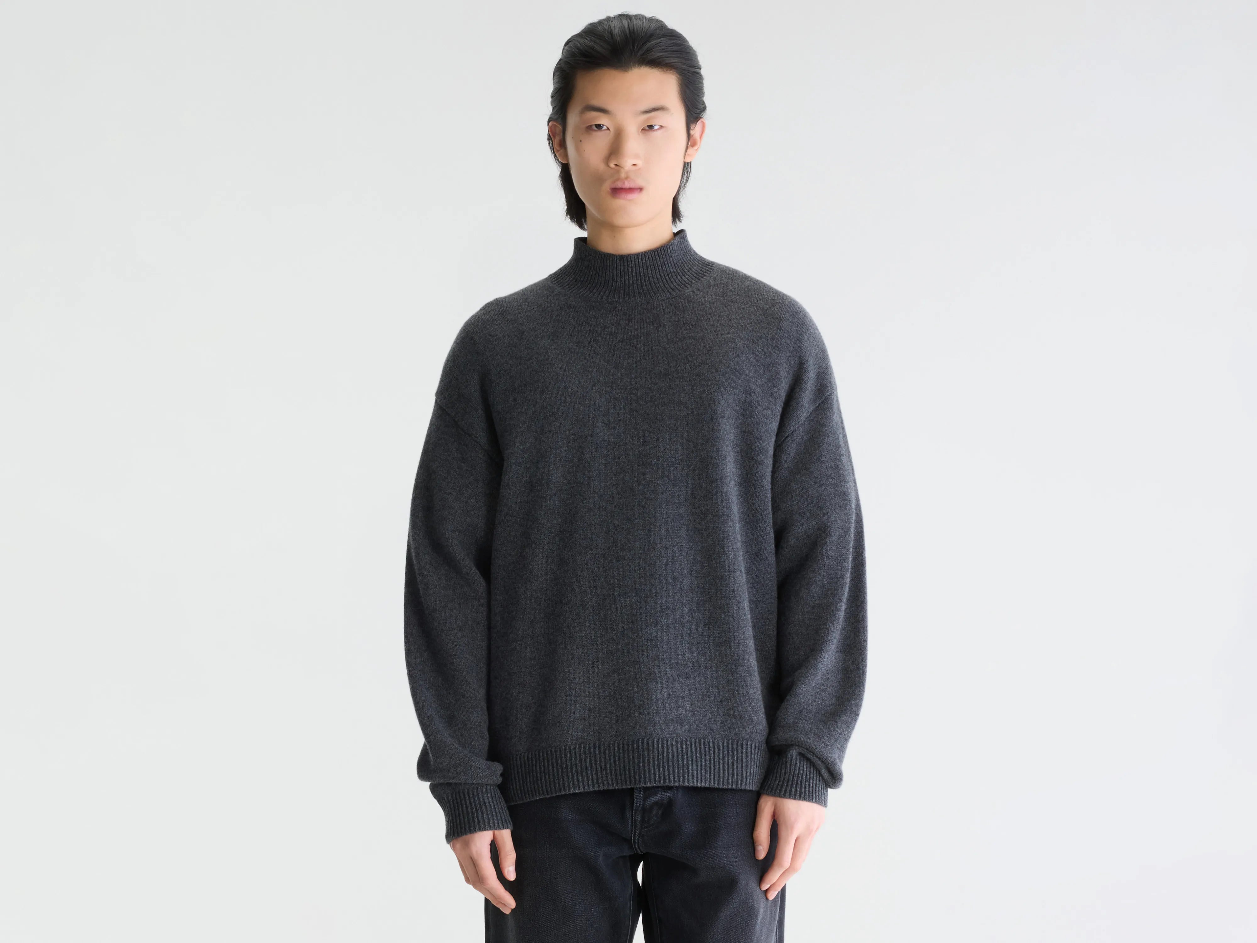 Gaky mock-neck sweater (262 / M / ANTHRACITE)
