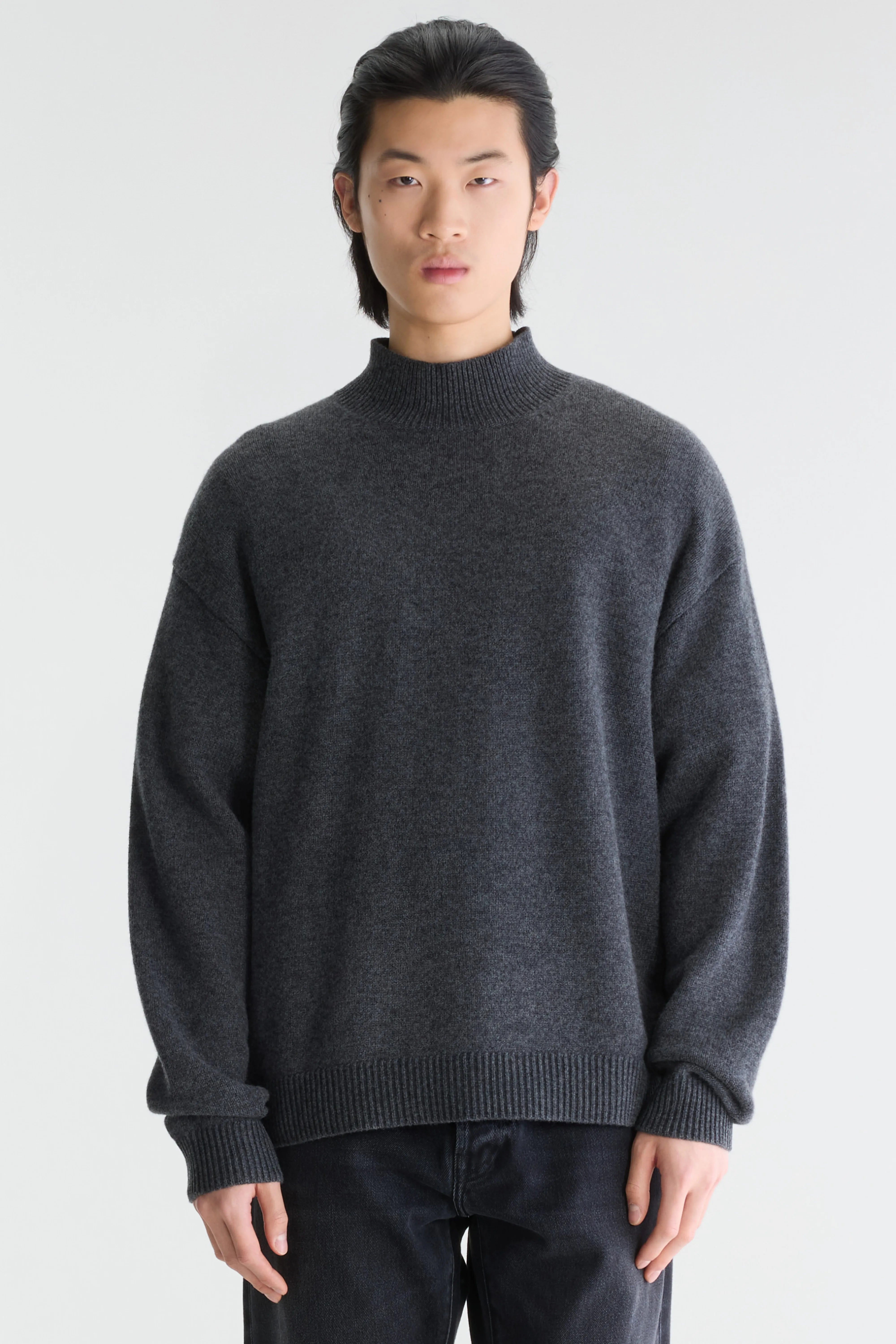 Gaky mock-neck sweater (262 / M / ANTHRACITE)