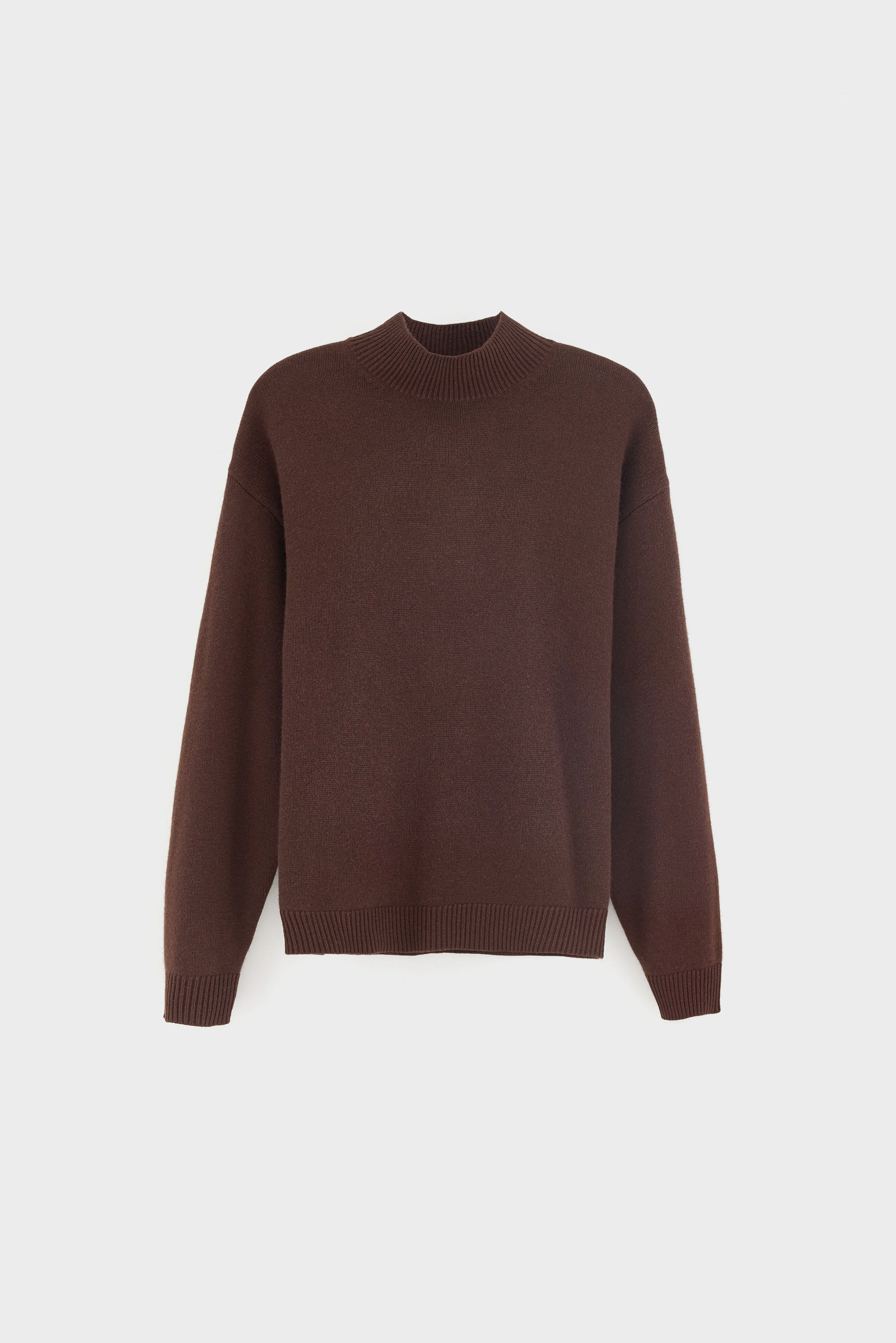 Gaky mock-neck sweater (262 / M / COFFEE)