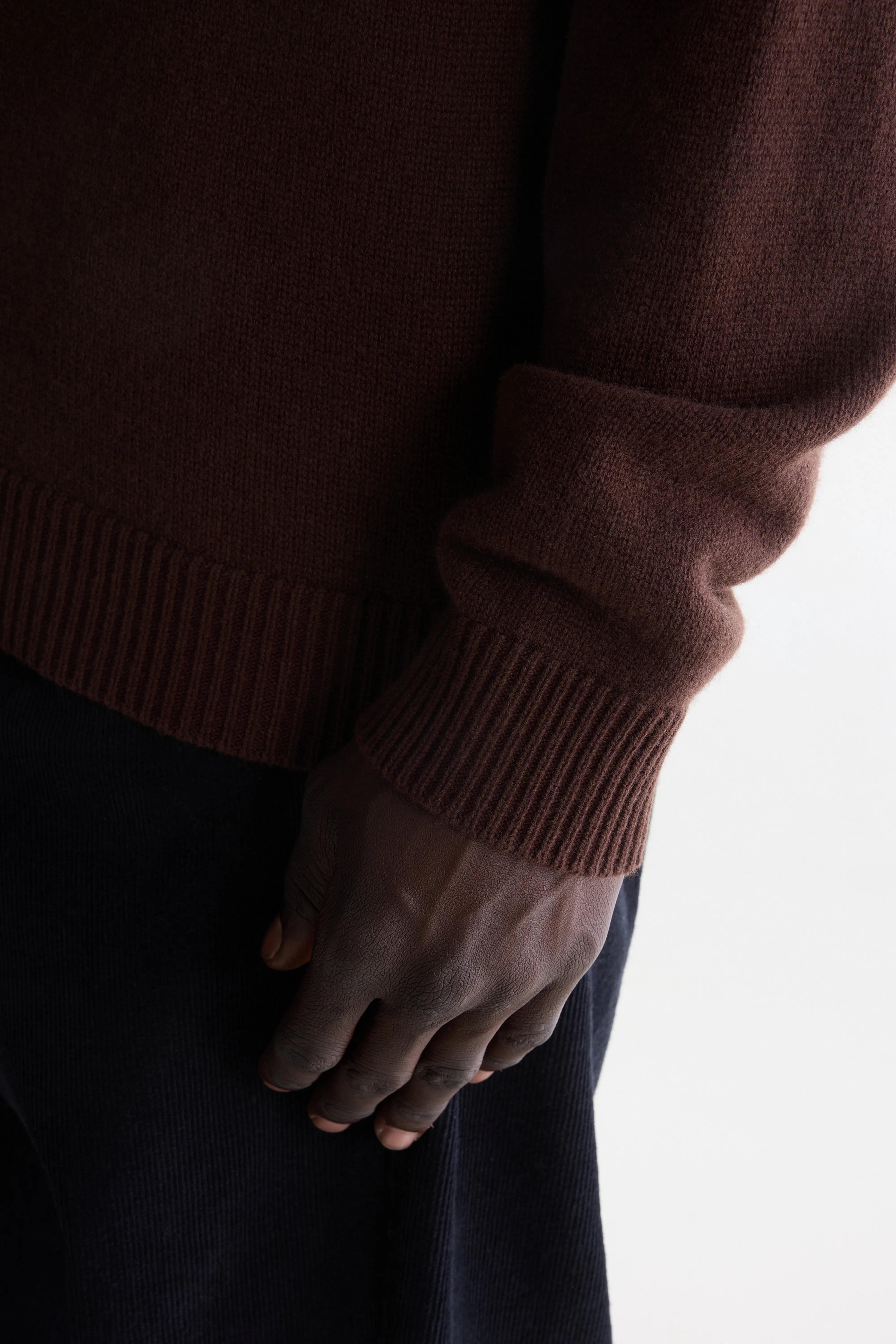 Gaky mock-neck sweater (262 / M / COFFEE)