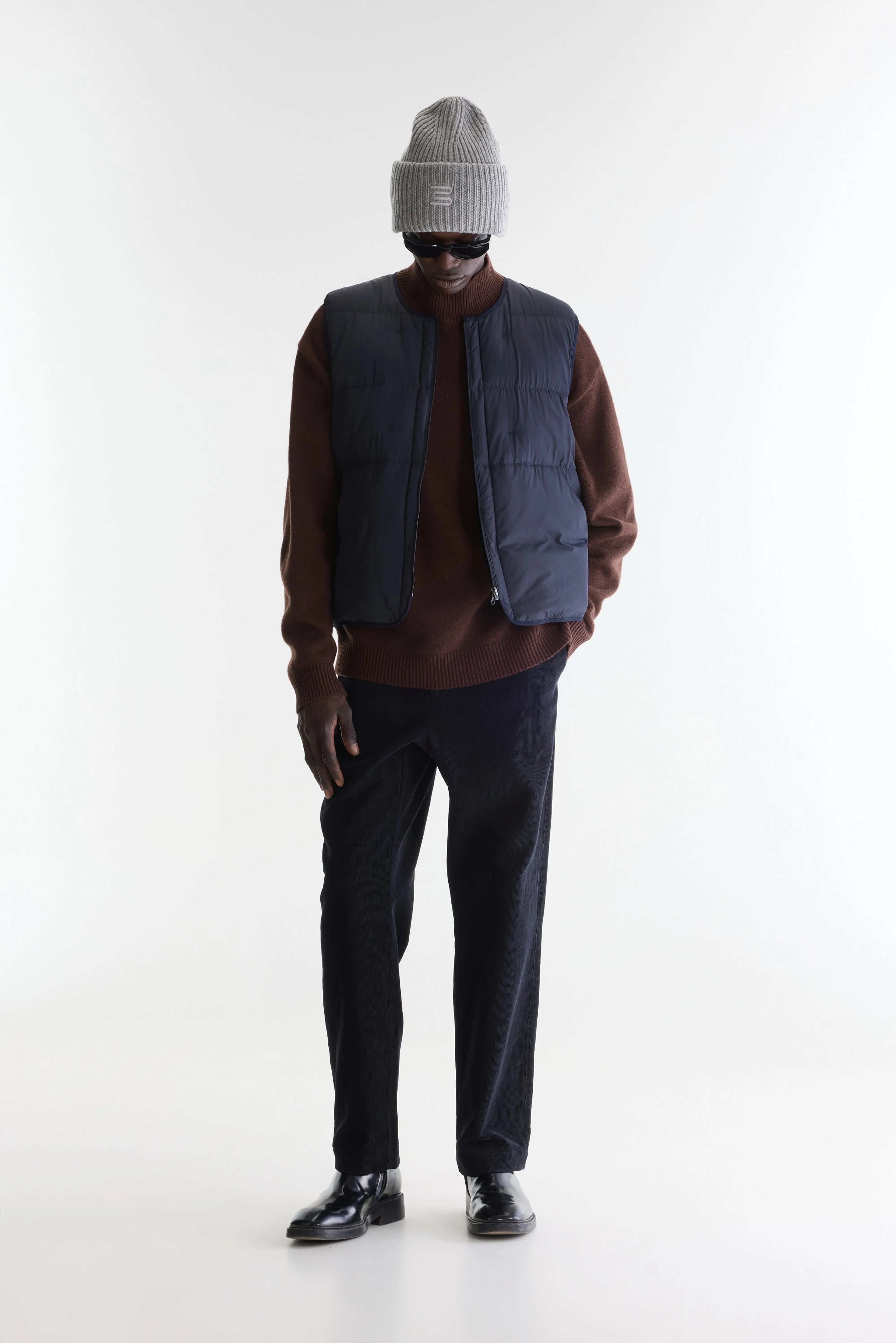 Gaky mock-neck sweater (262 / M / COFFEE)