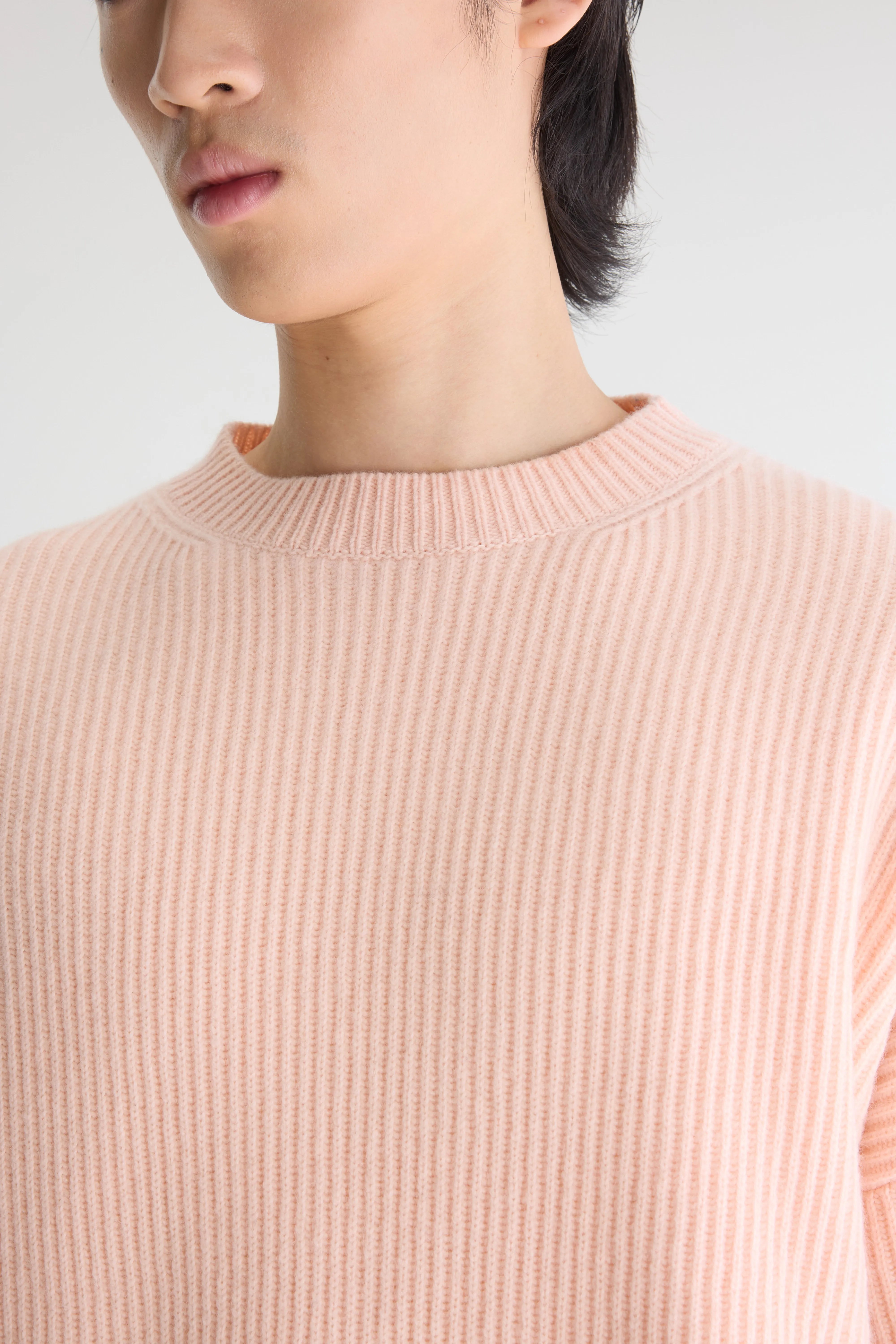 Ameb crewneck sweater (262 / M / LIGHT ROSE)