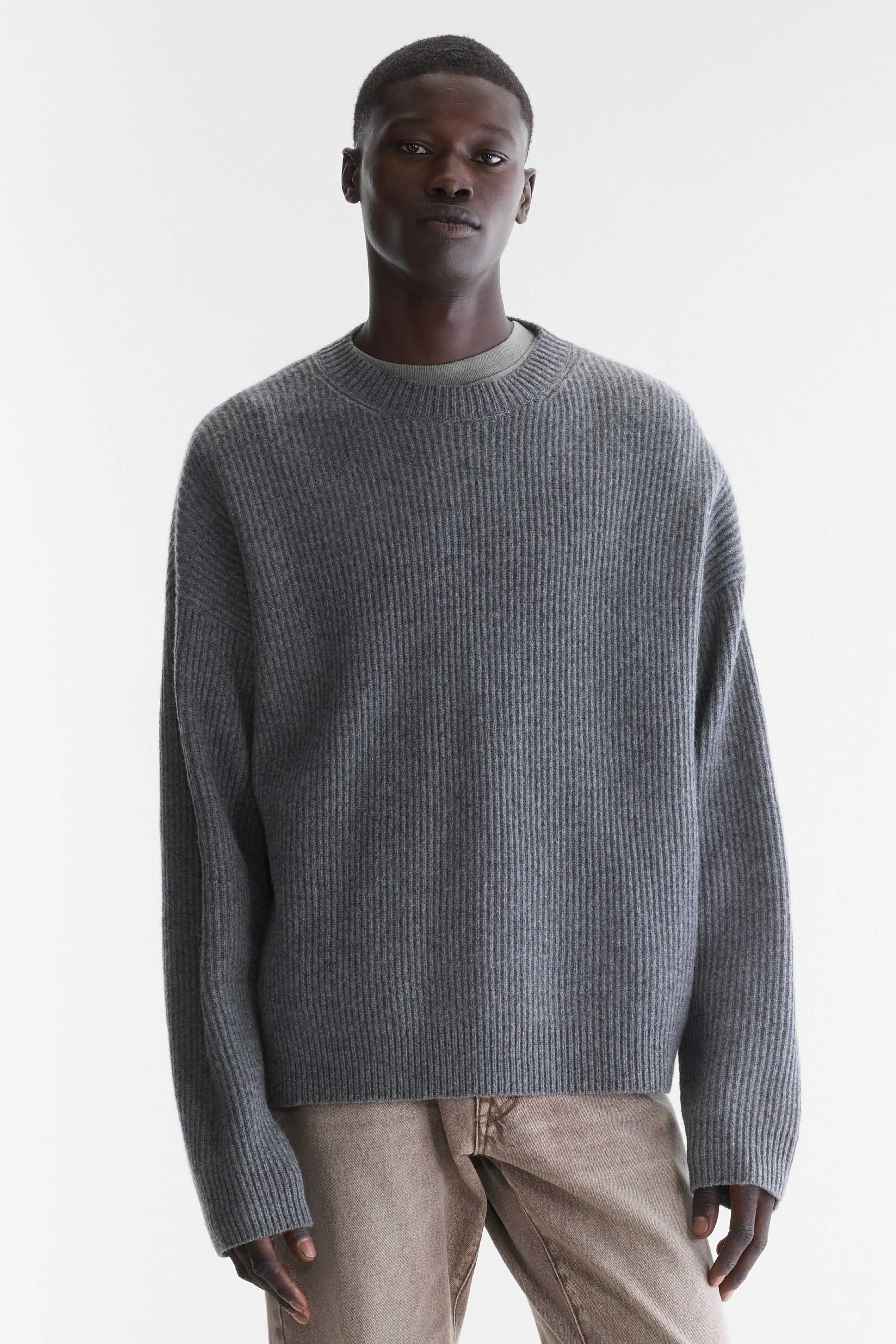 Pull col rond Ameb (262 / M / MID GREY)