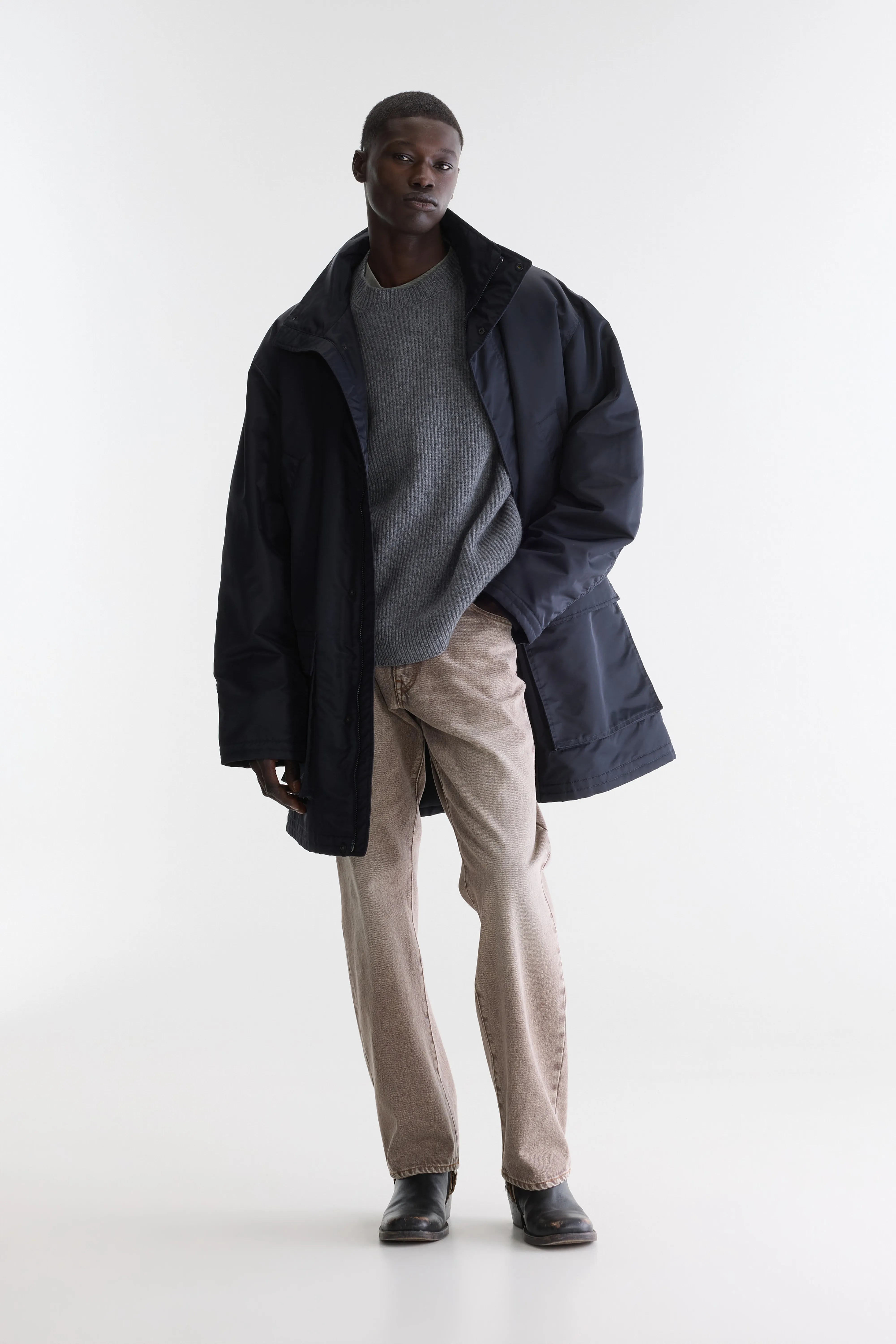 Pull col rond Ameb (262 / M / MID GREY)