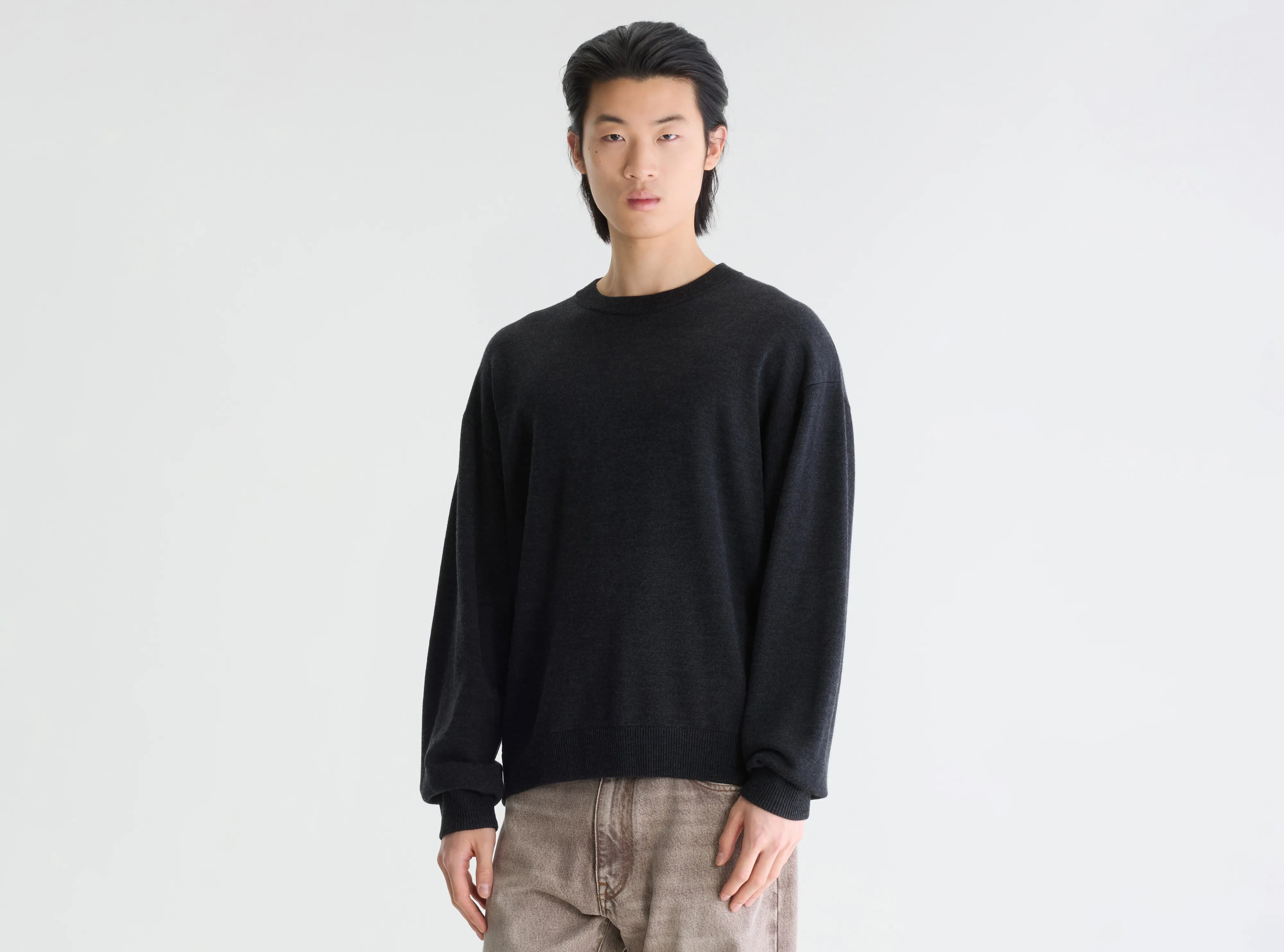 Siamo crewneck sweater (262 / M / ANTHRACITE)