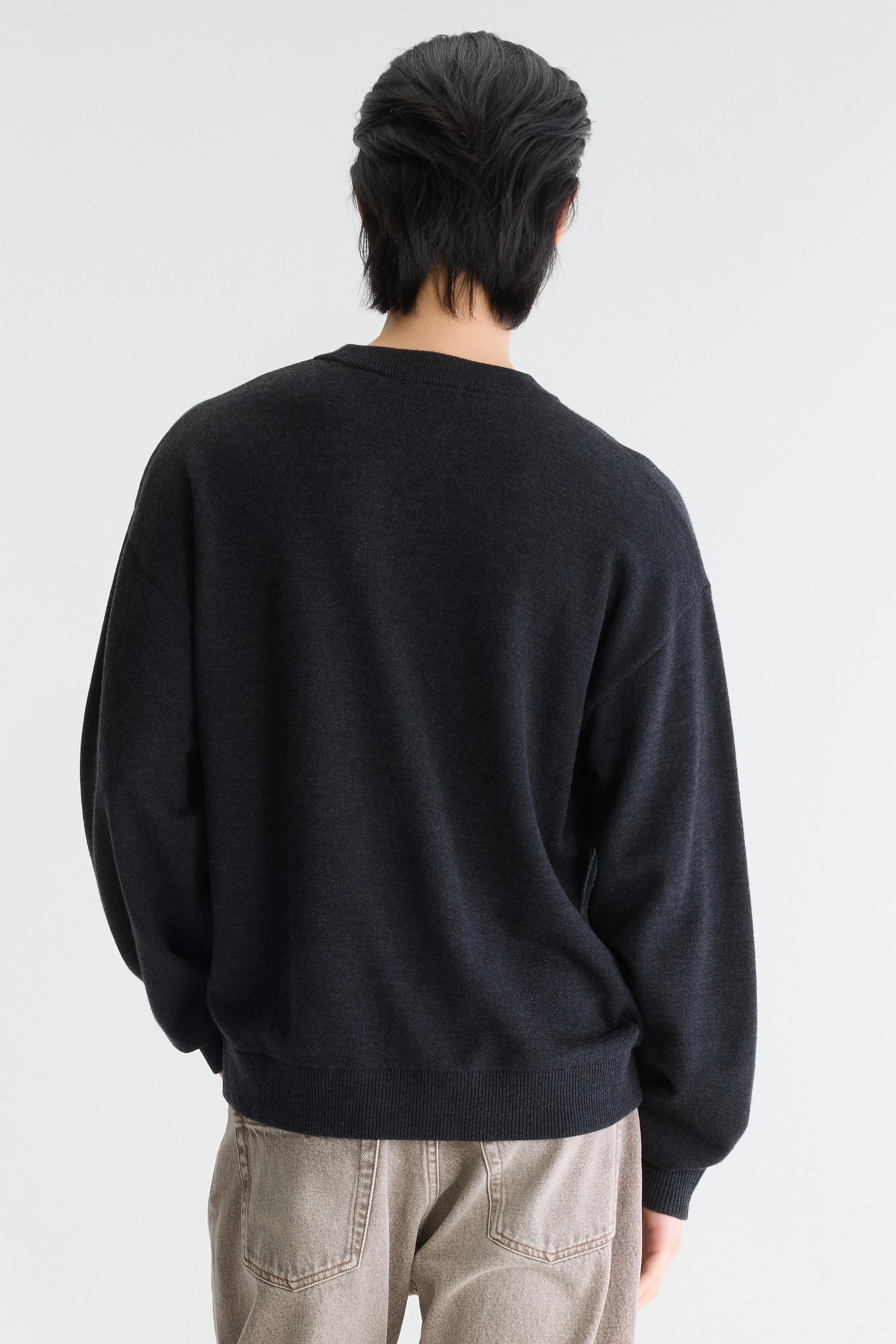 Siamo crewneck sweater (262 / M / ANTHRACITE)