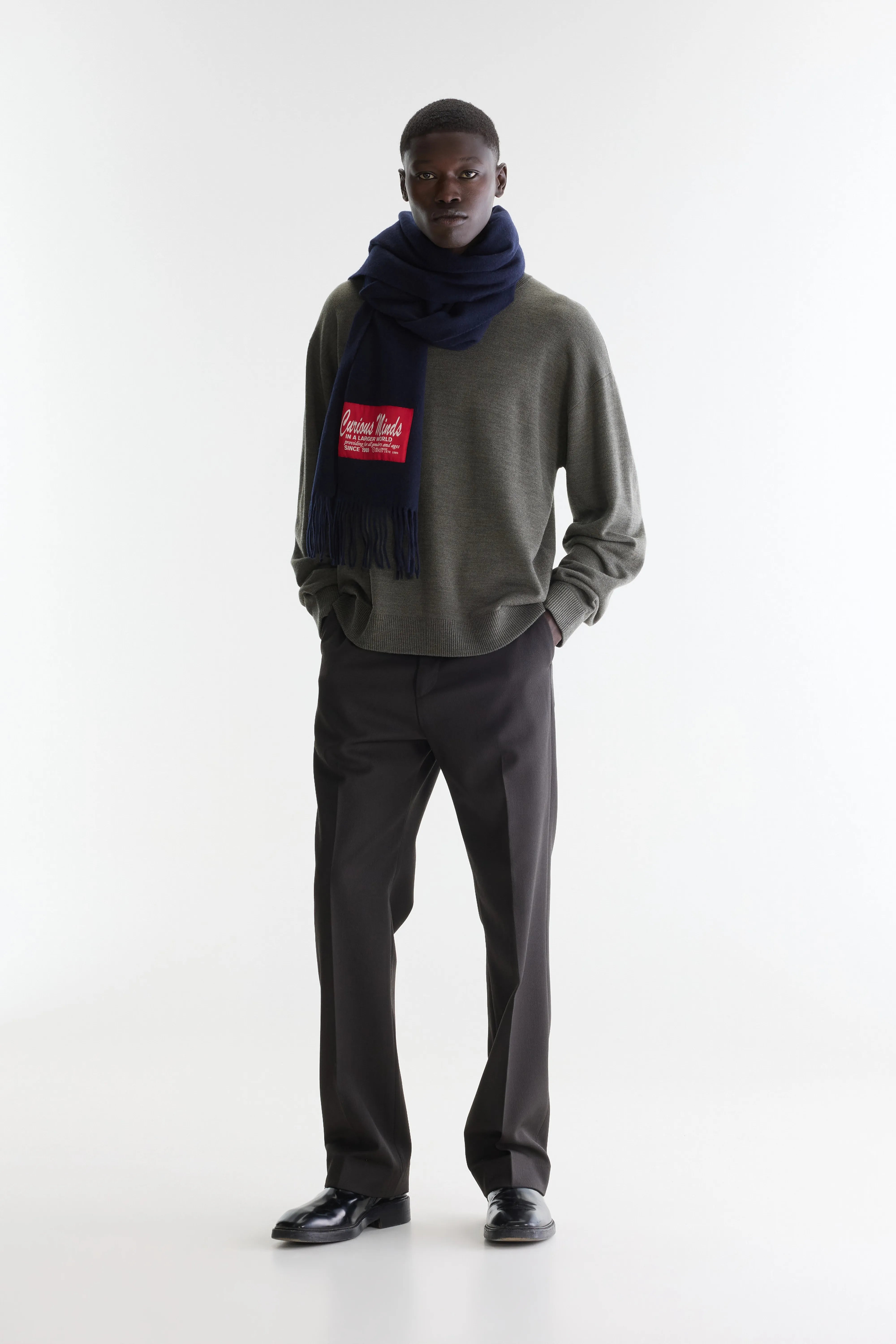 Pull col rond Siamo (262 / M / DUSTY OLIVE)