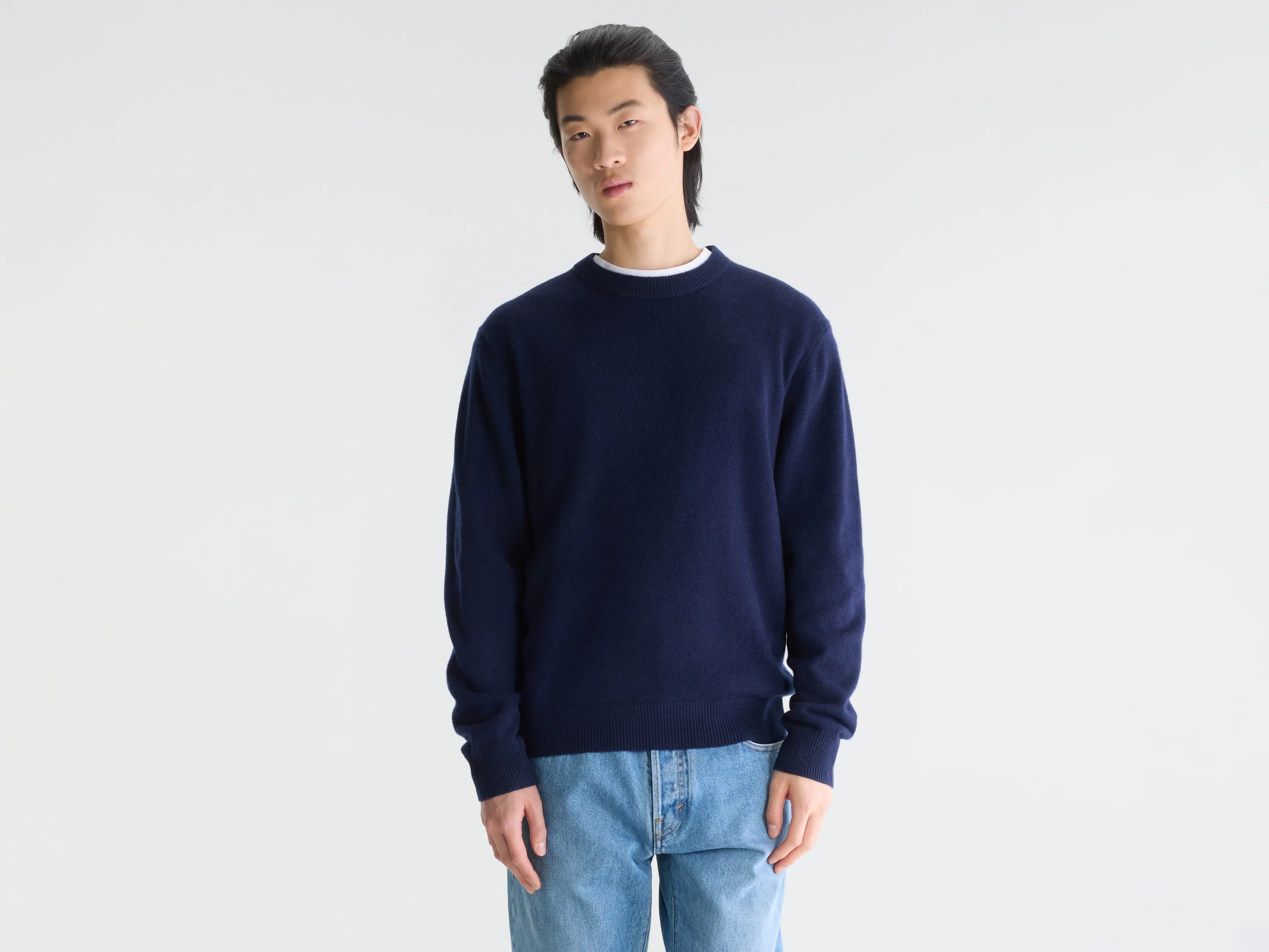 Gak classic crewneck sweater (262 / M / NAVY)