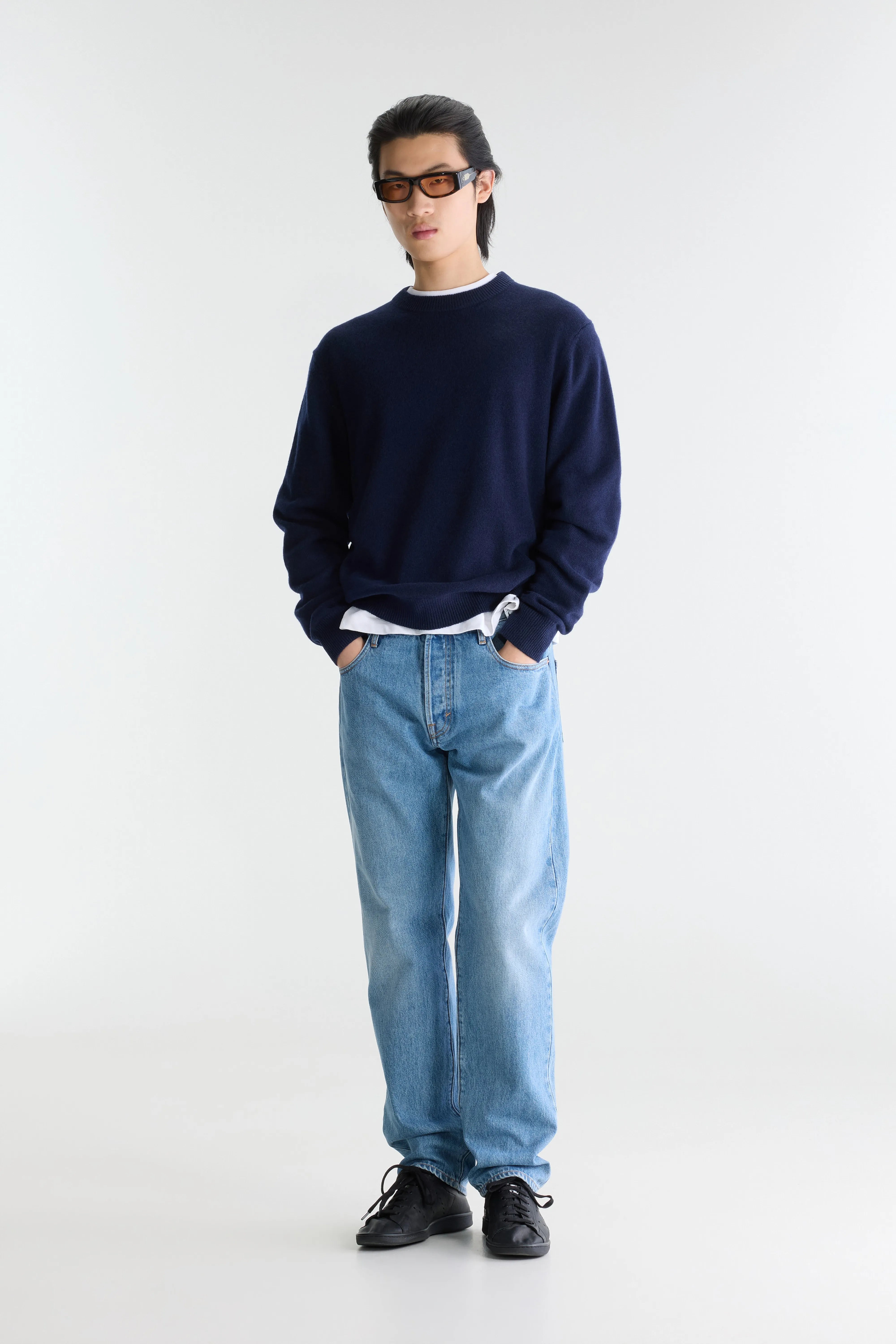 Gak classic crewneck sweater (262 / M / NAVY)