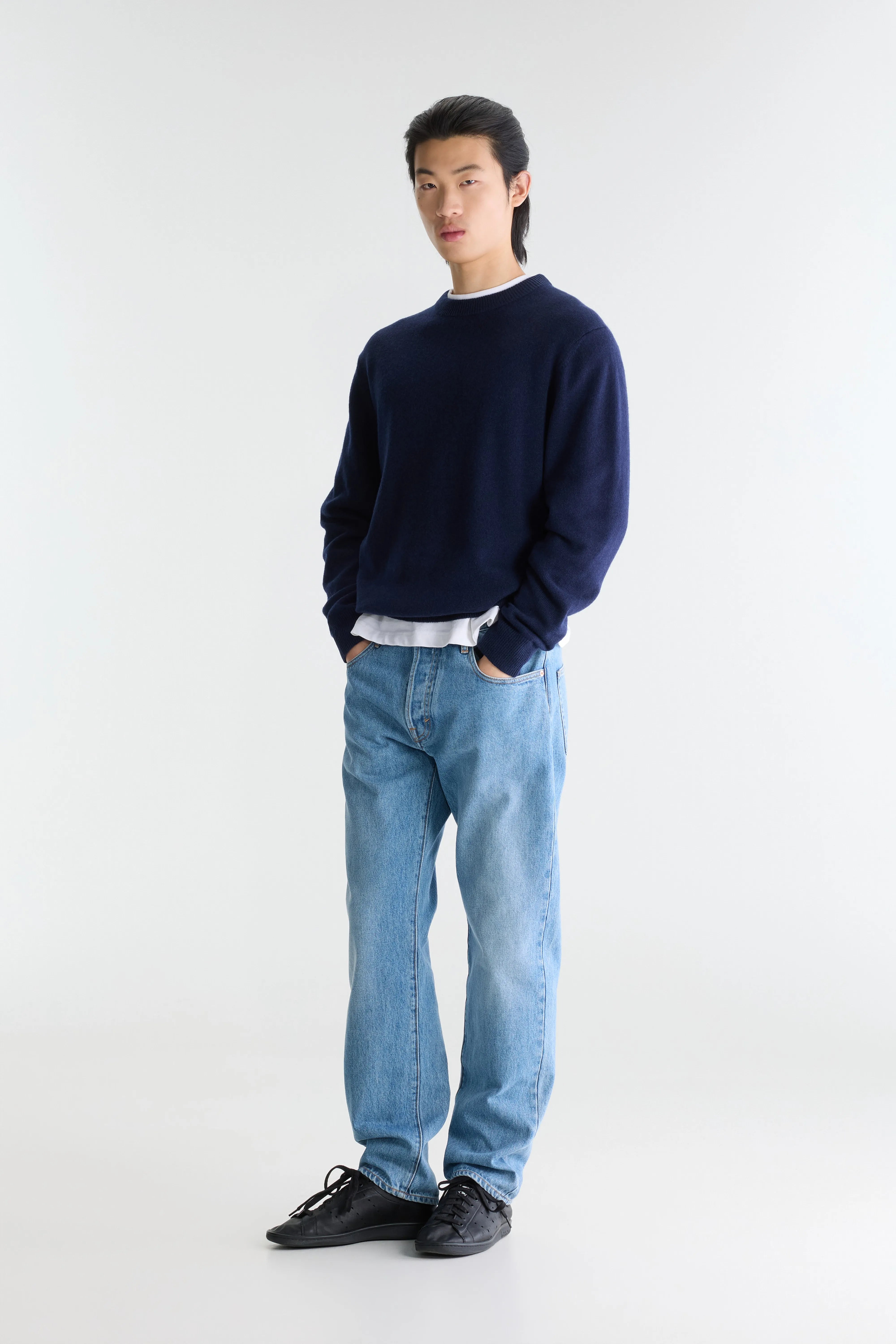 Gak classic crewneck sweater (262 / M / NAVY)