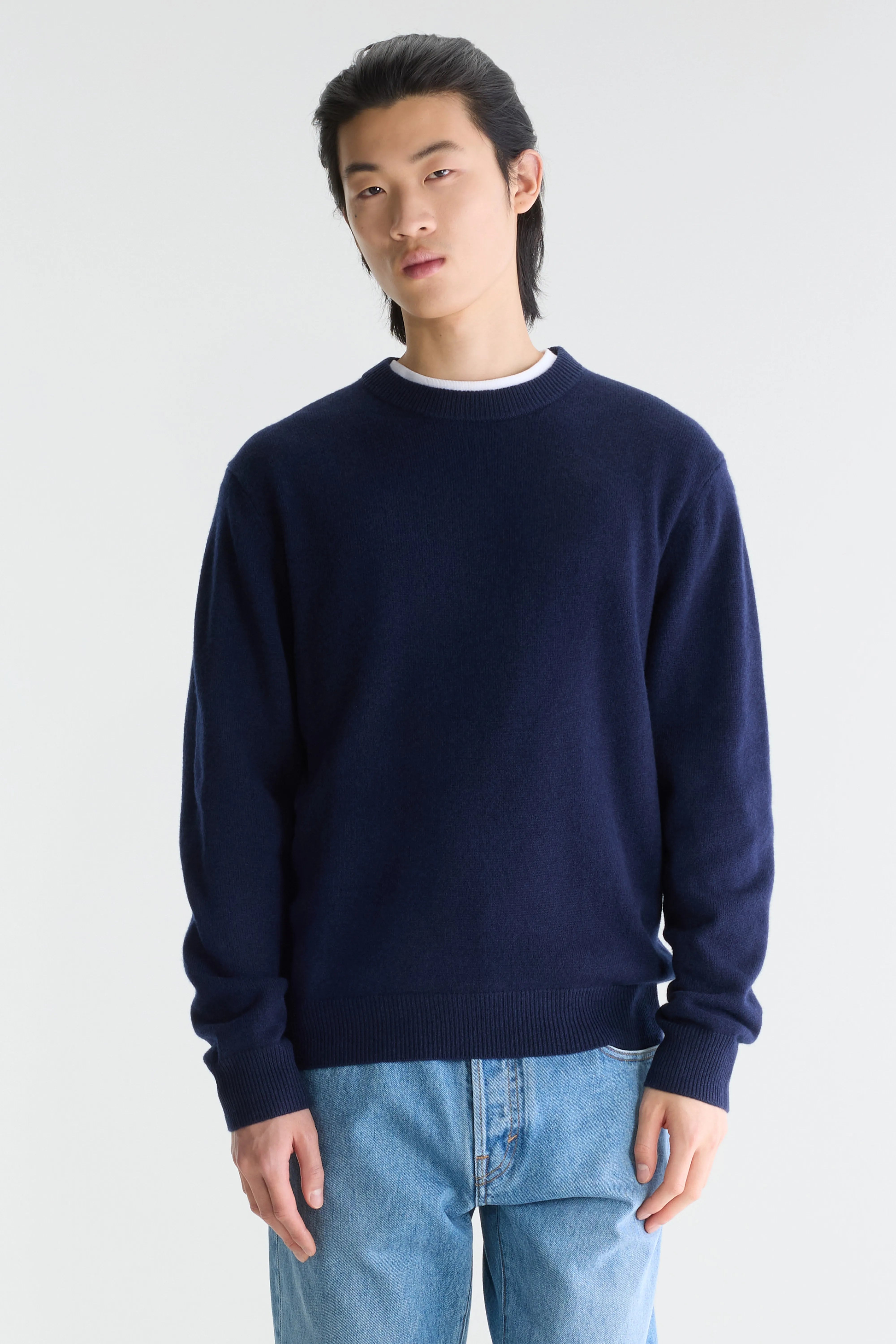 Gak classic crewneck sweater (262 / M / NAVY)