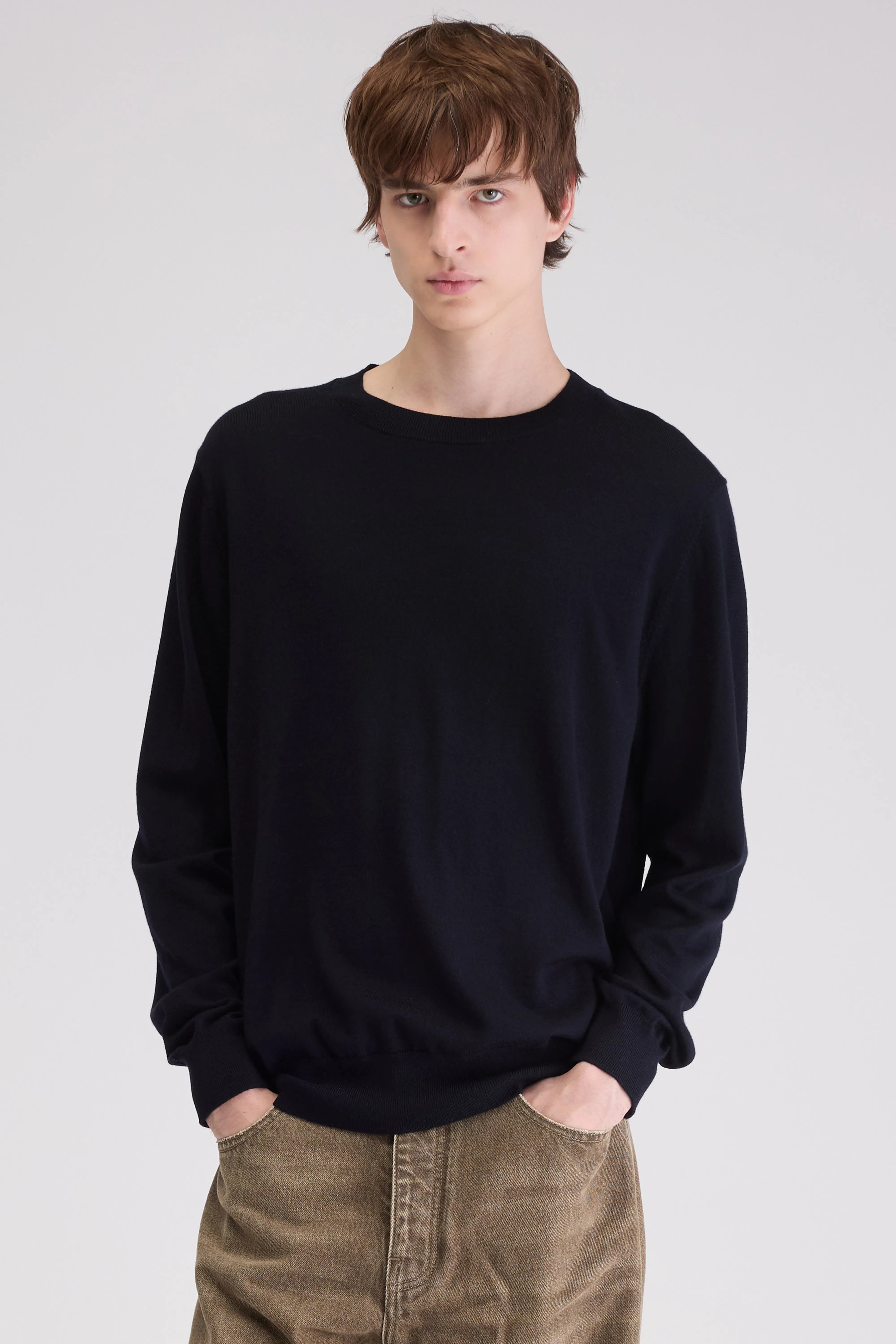 Dilles crewneck sweater (262 / M / BLACK BLUE)