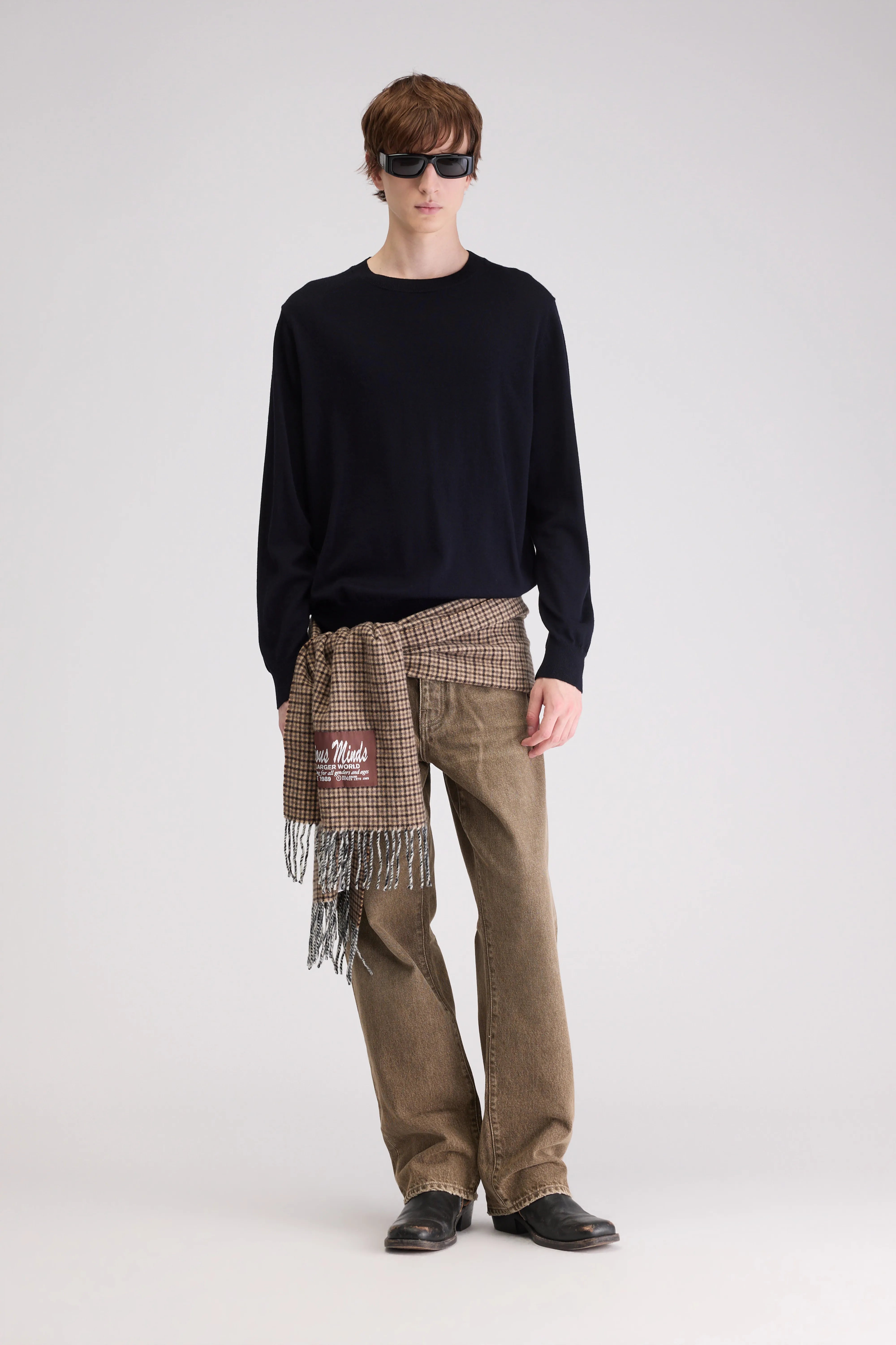 Dilles crewneck sweater (262 / M / BLACK BLUE)