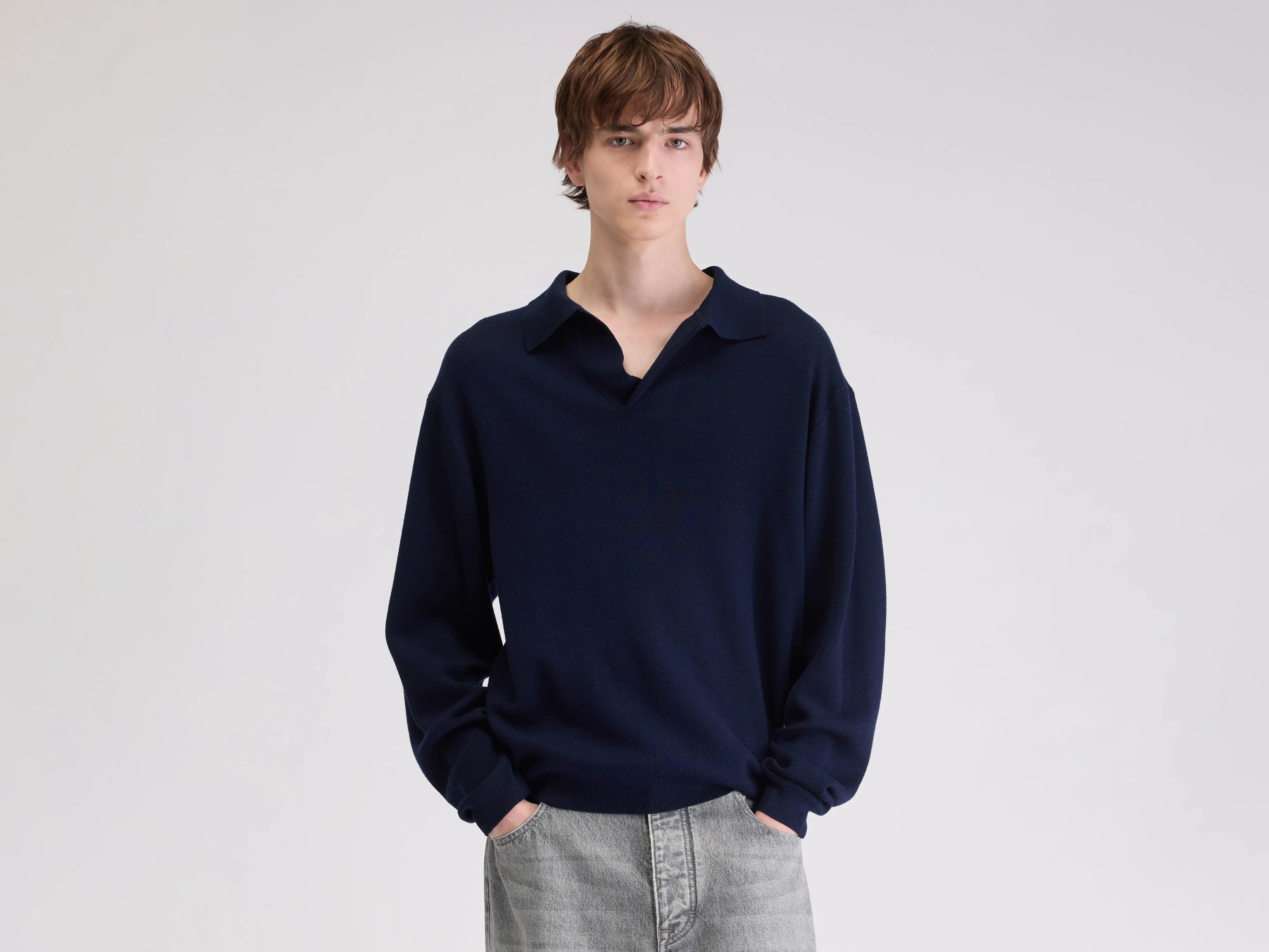 Pull col polo Dillou (262 / M / NAVY)