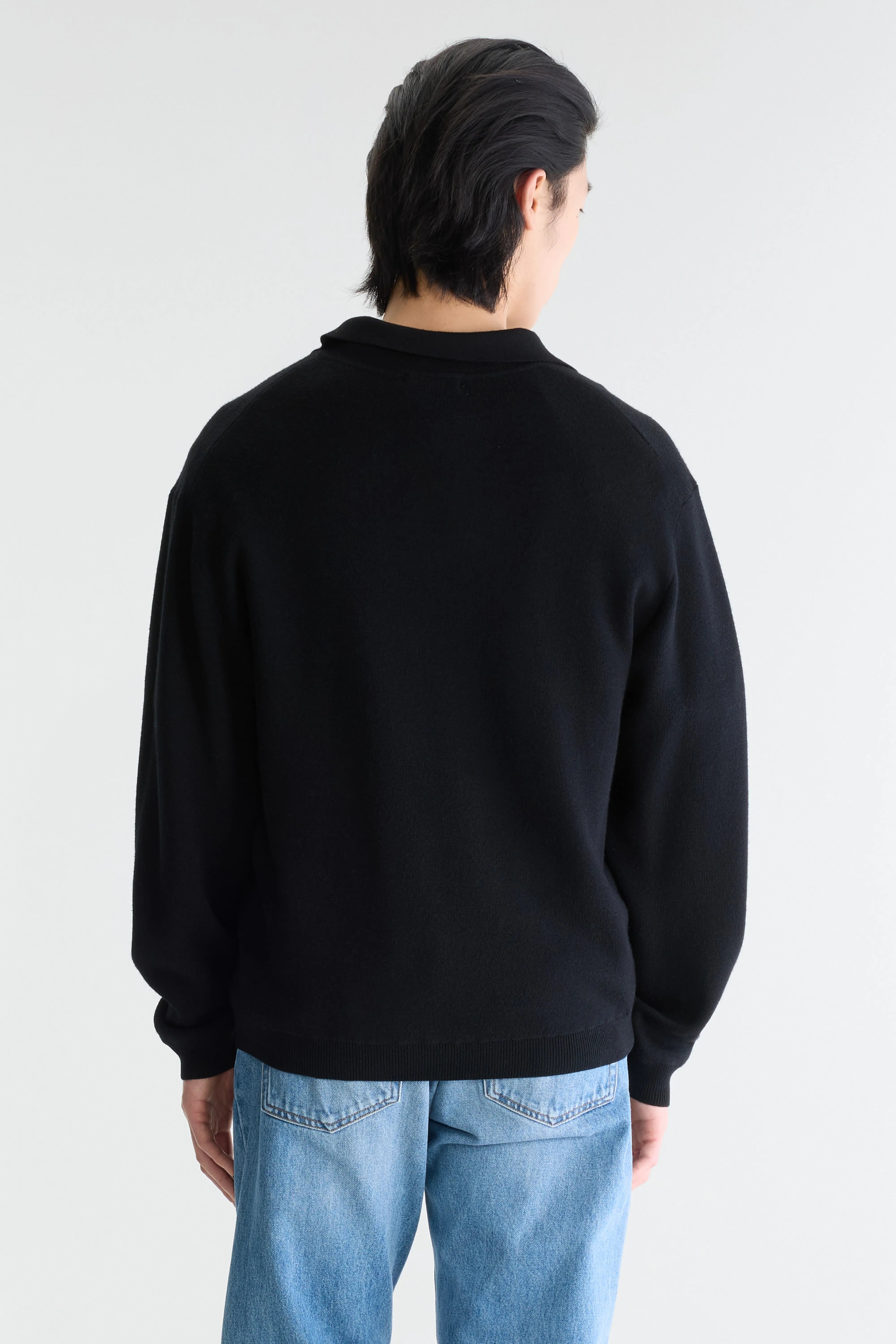 Pull col polo Dillou (262 / M / OFF BLACK)
