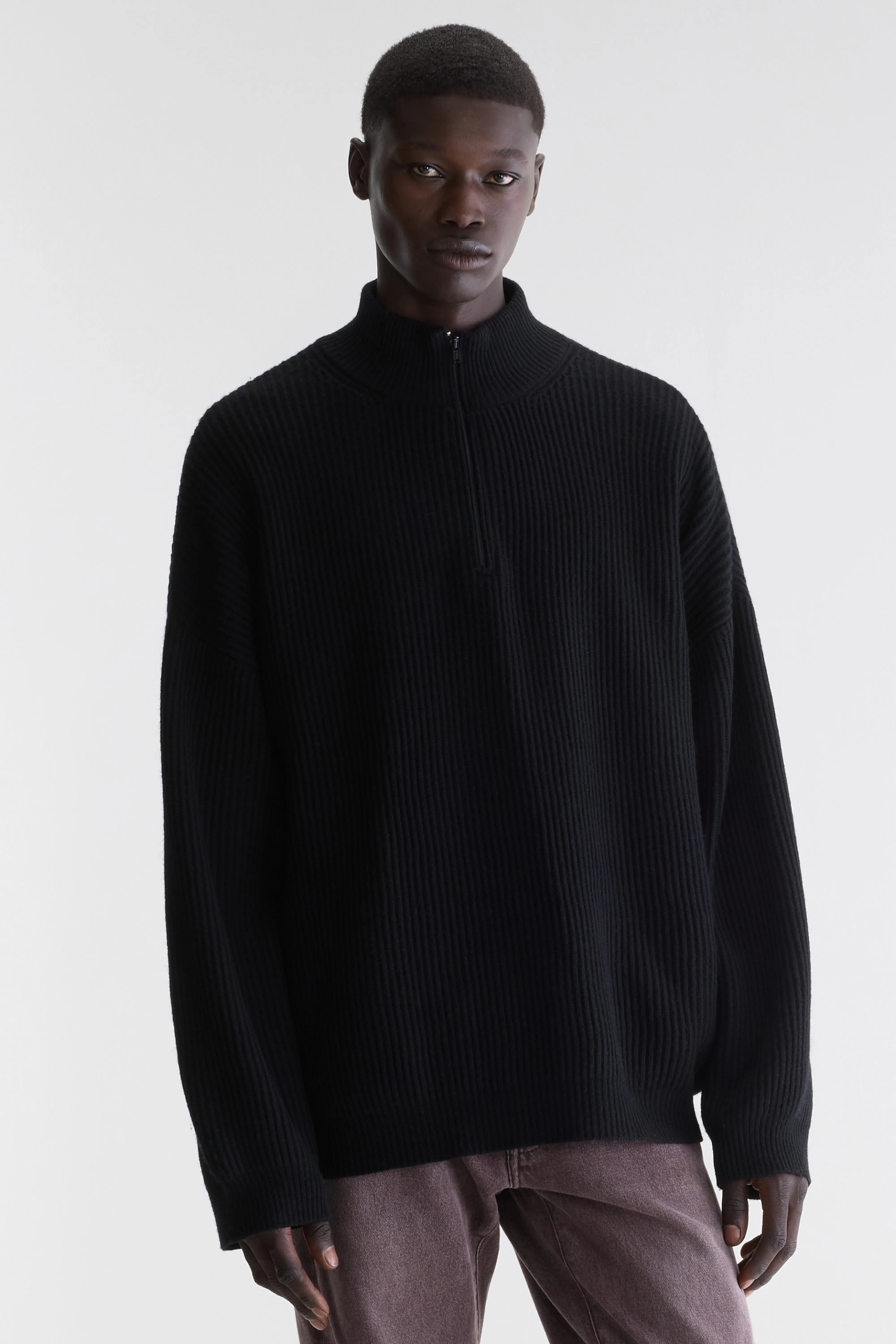 Ameiz mock-neck sweater (262 / M / BLACK)