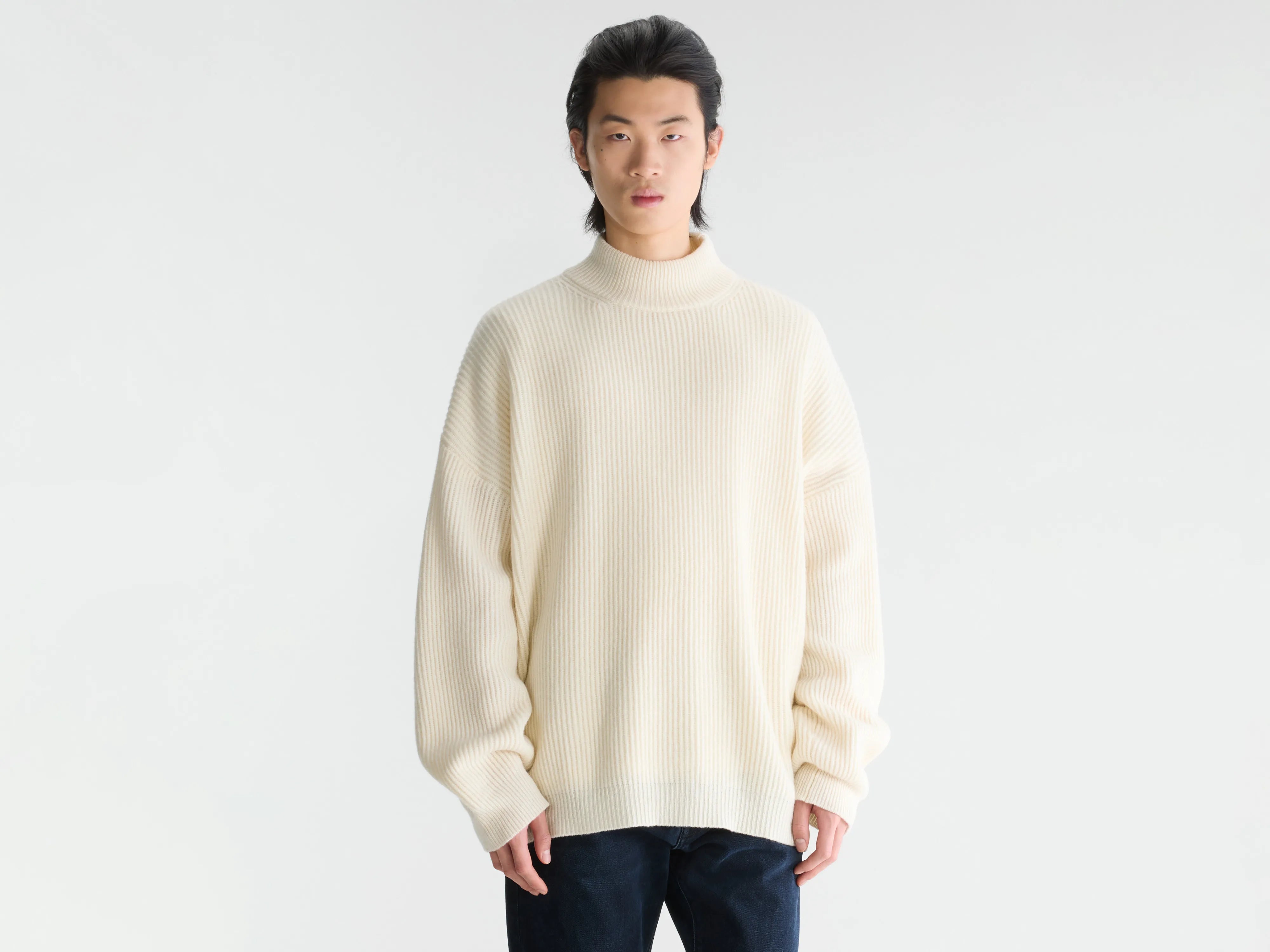 Pull col montant Ameno (262 / M / ECRU)