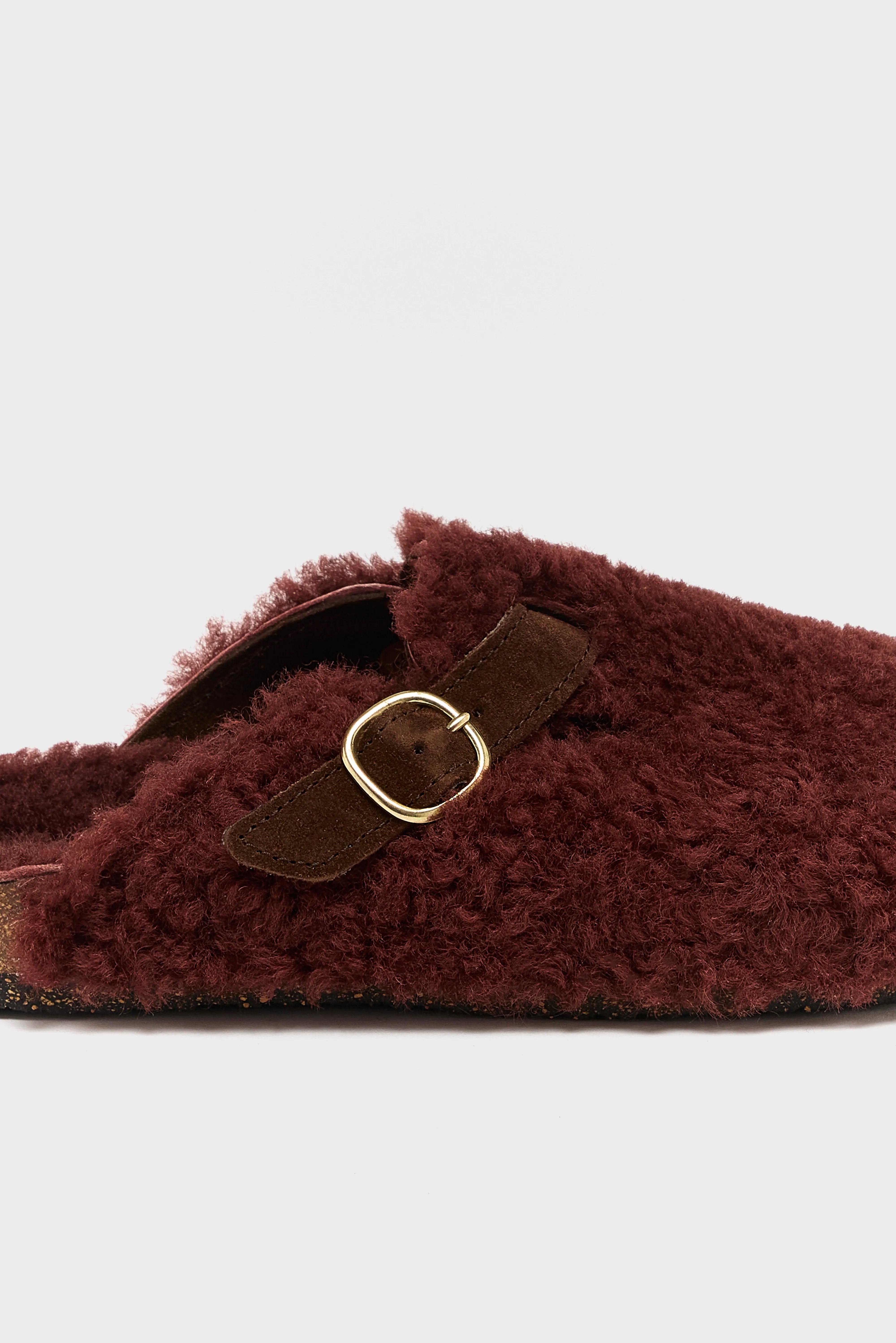 Bordeaux Sheepskin Clogs  (252 / W / BORDEAUX)