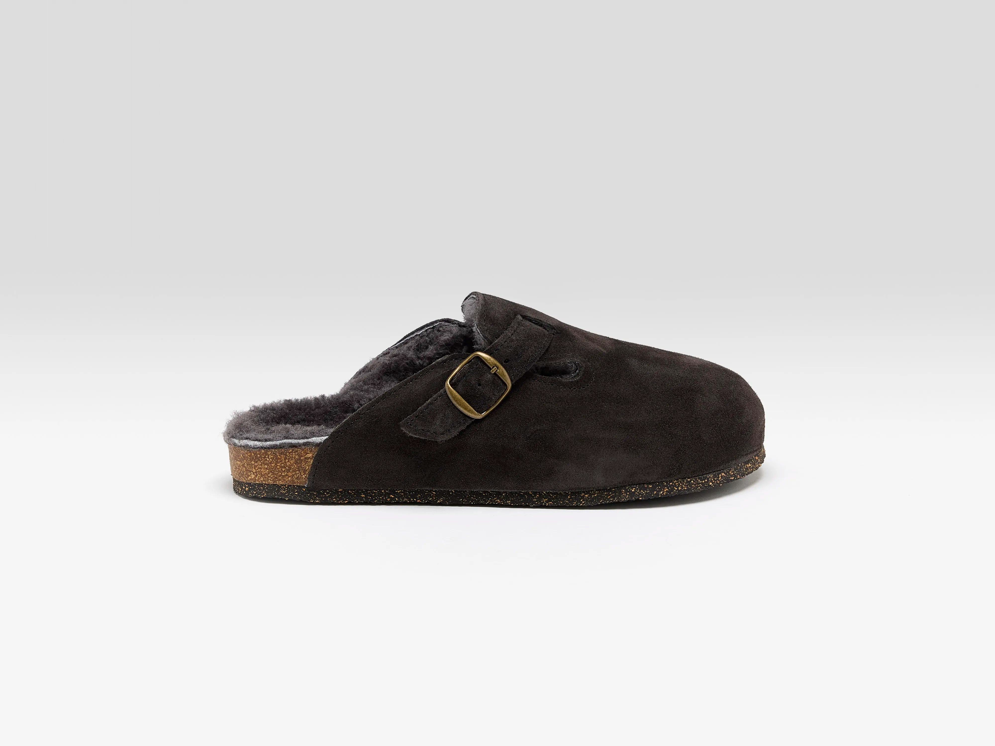 Moka Velour Clogs  (252 / W / BROWN)