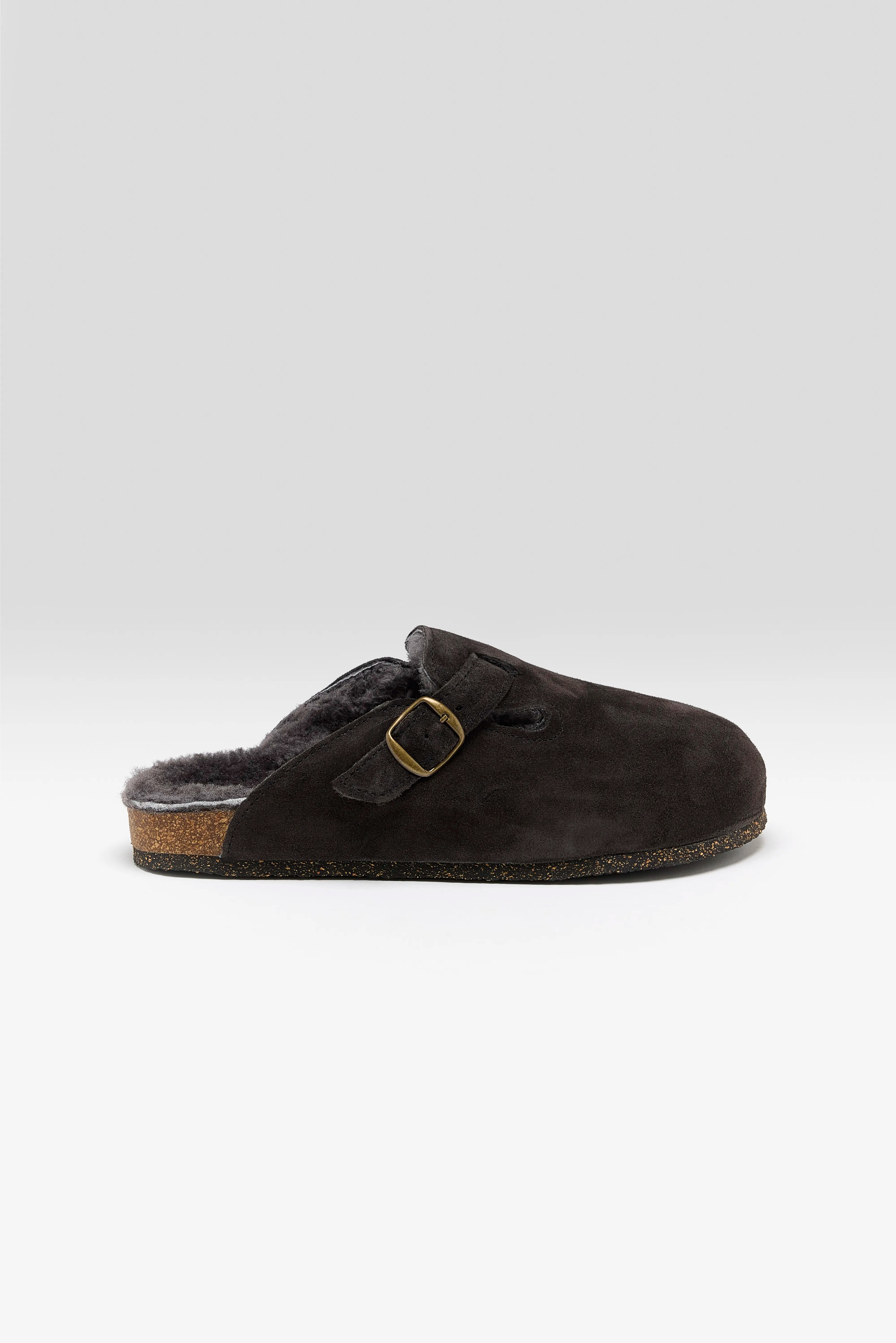 Moka Velour Clogs  (252 / W / BROWN)