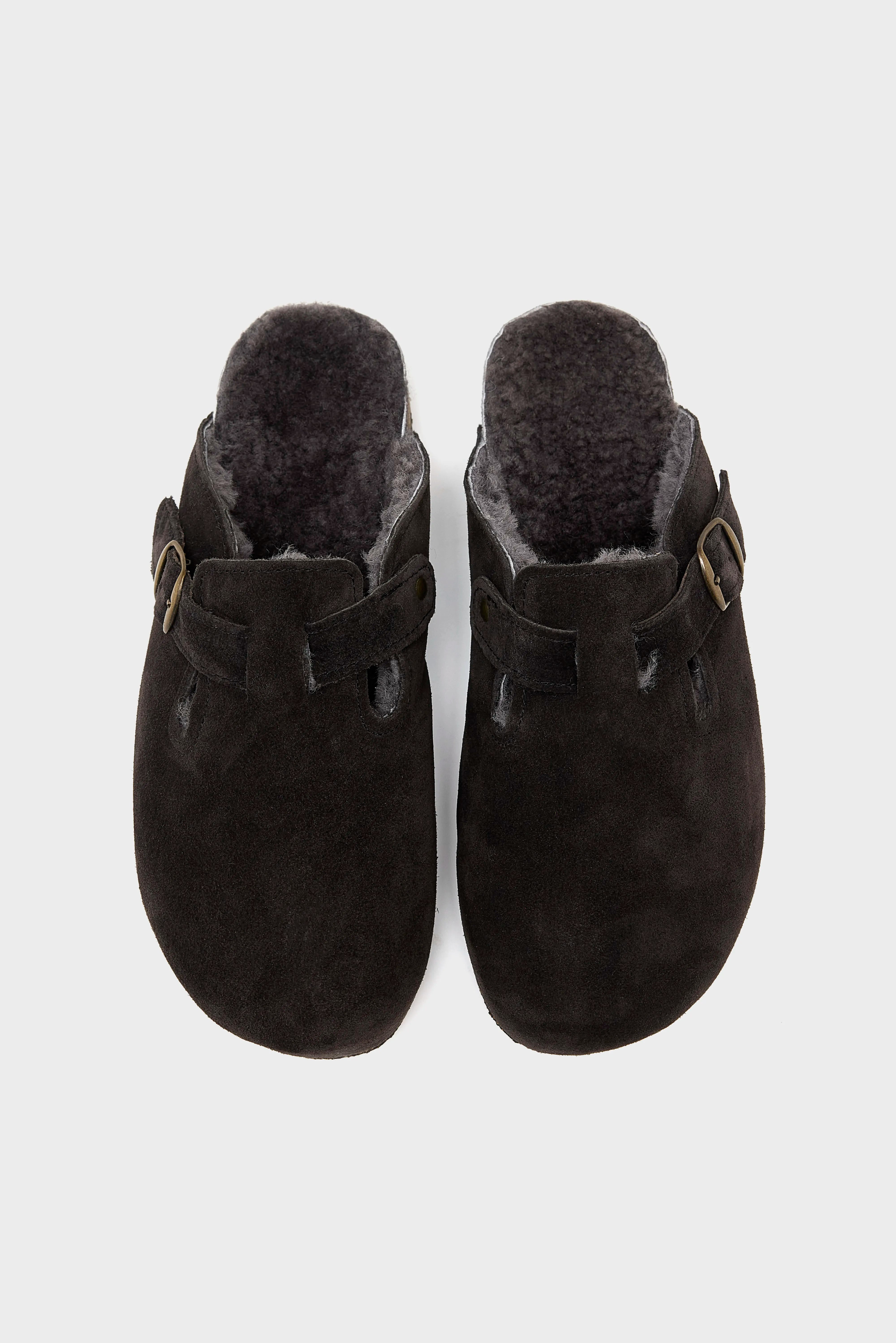 Moka Velour Clogs  (252 / W / BROWN)