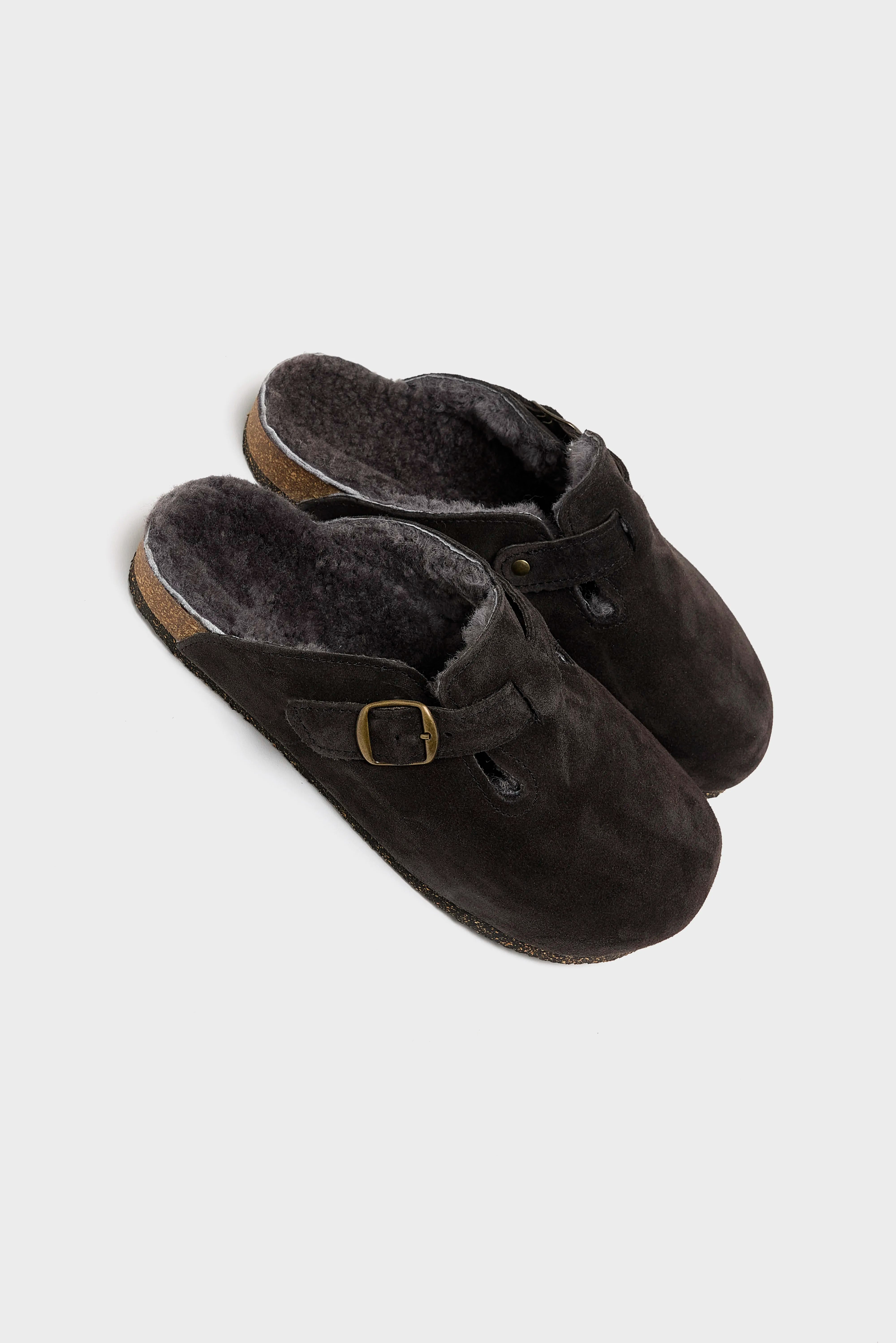 Moka Velour Clogs  (252 / W / BROWN)