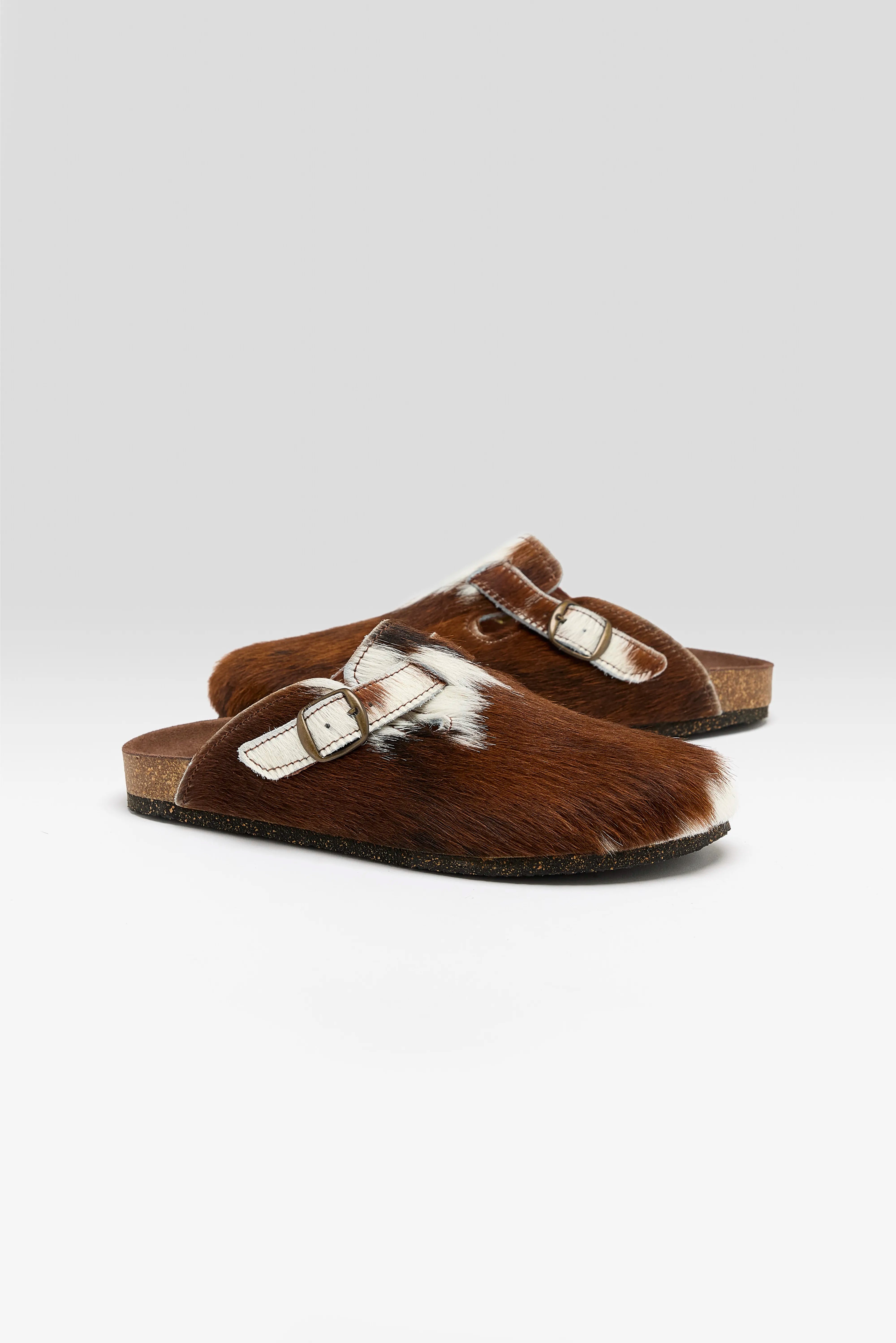 Normande Leather Clogs  (252 / W / BROWN)