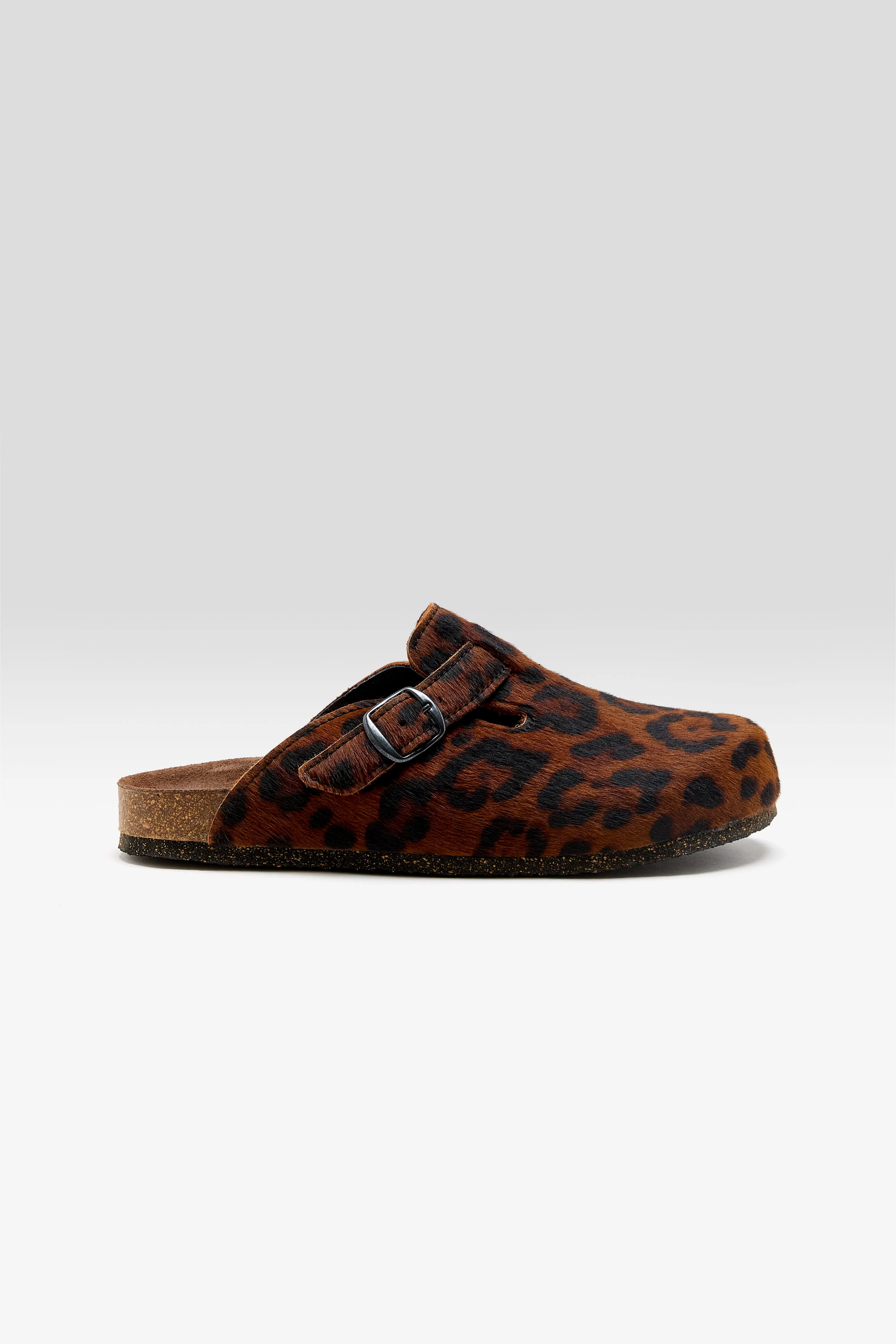 Cheetah Ponyhair Mules (261 / W / BROWN)
