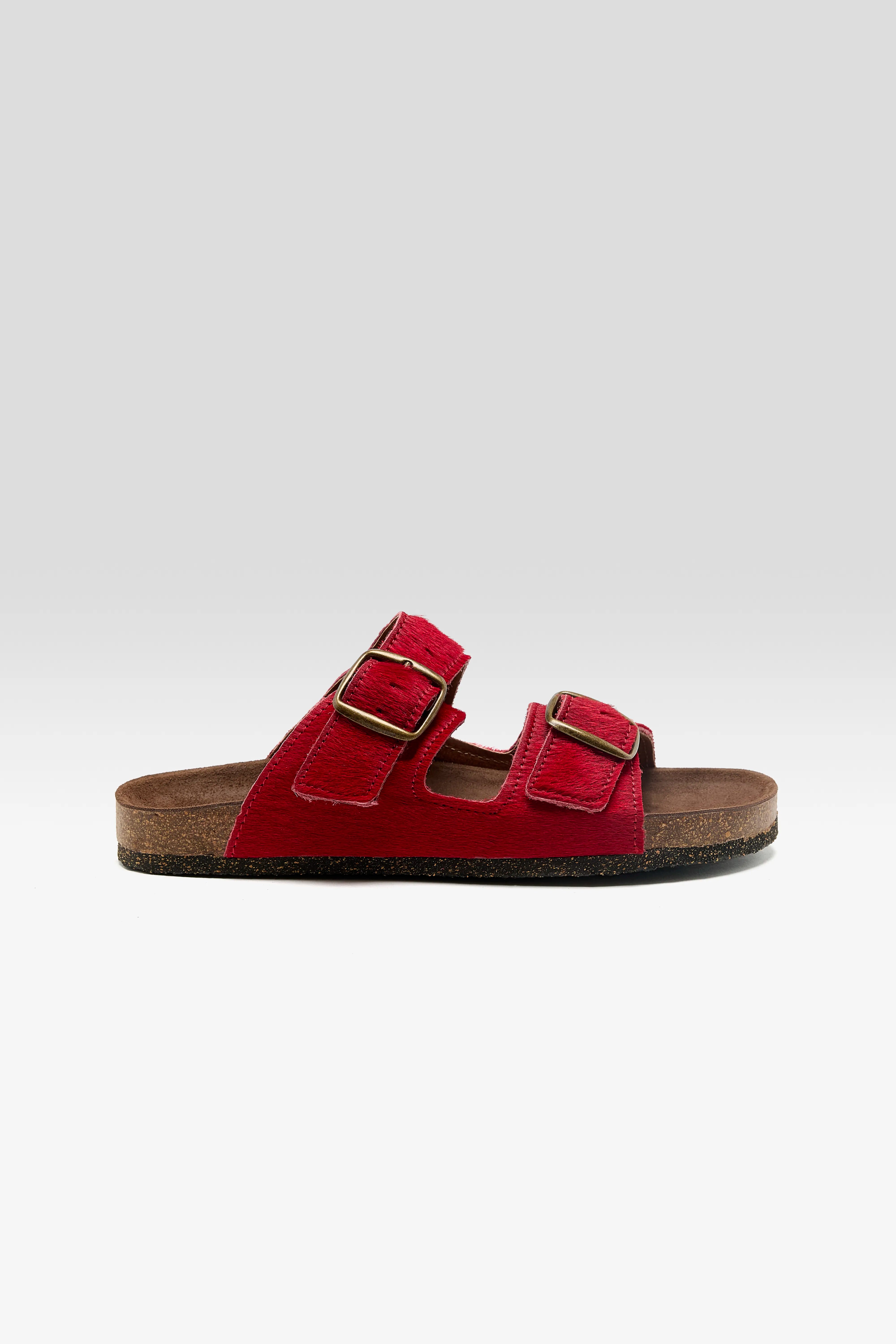 Sandales en Ponyhair Rouge (261 / W / RED)