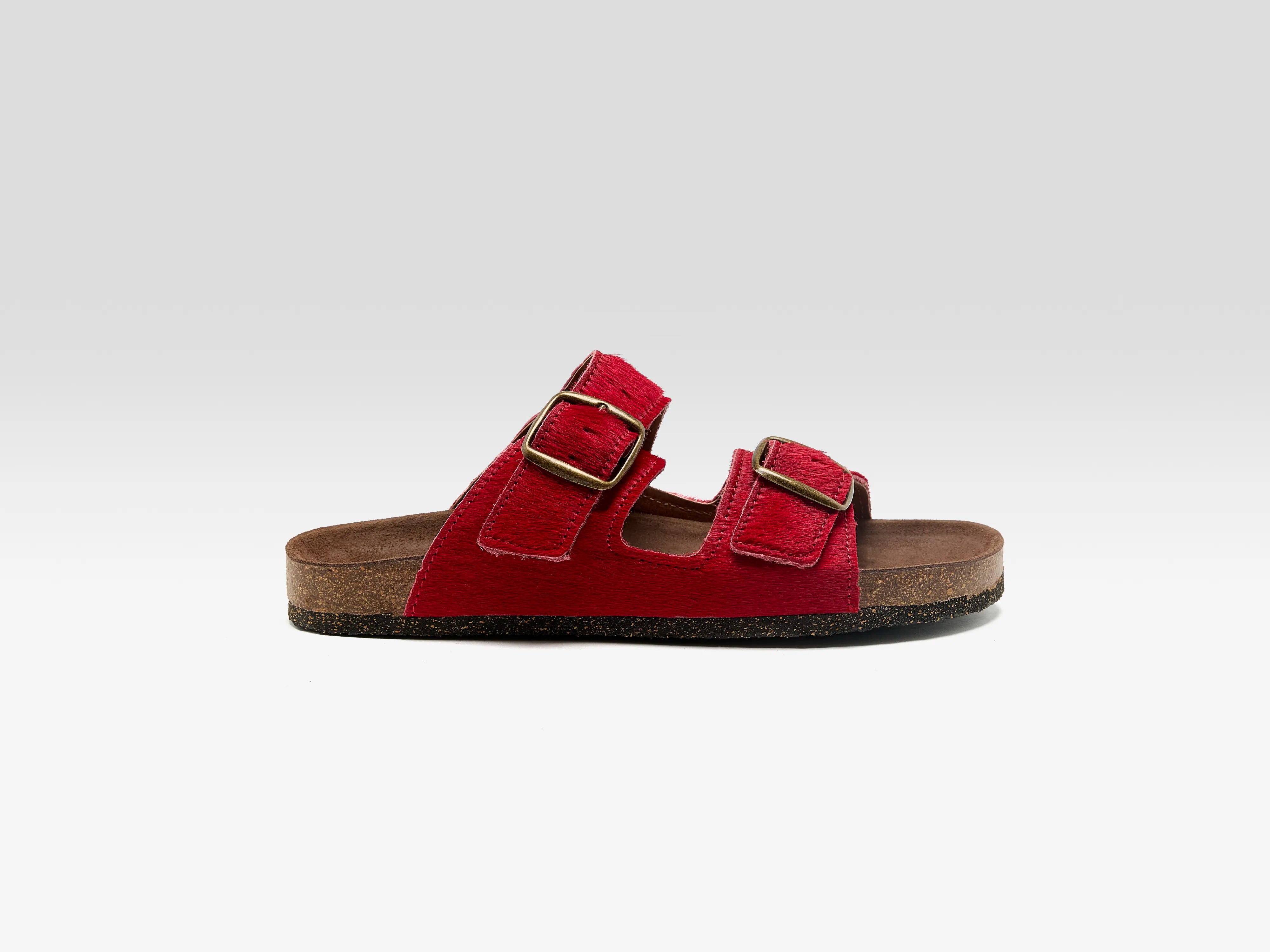 Sandales en Ponyhair Rouge (261 / W / RED)