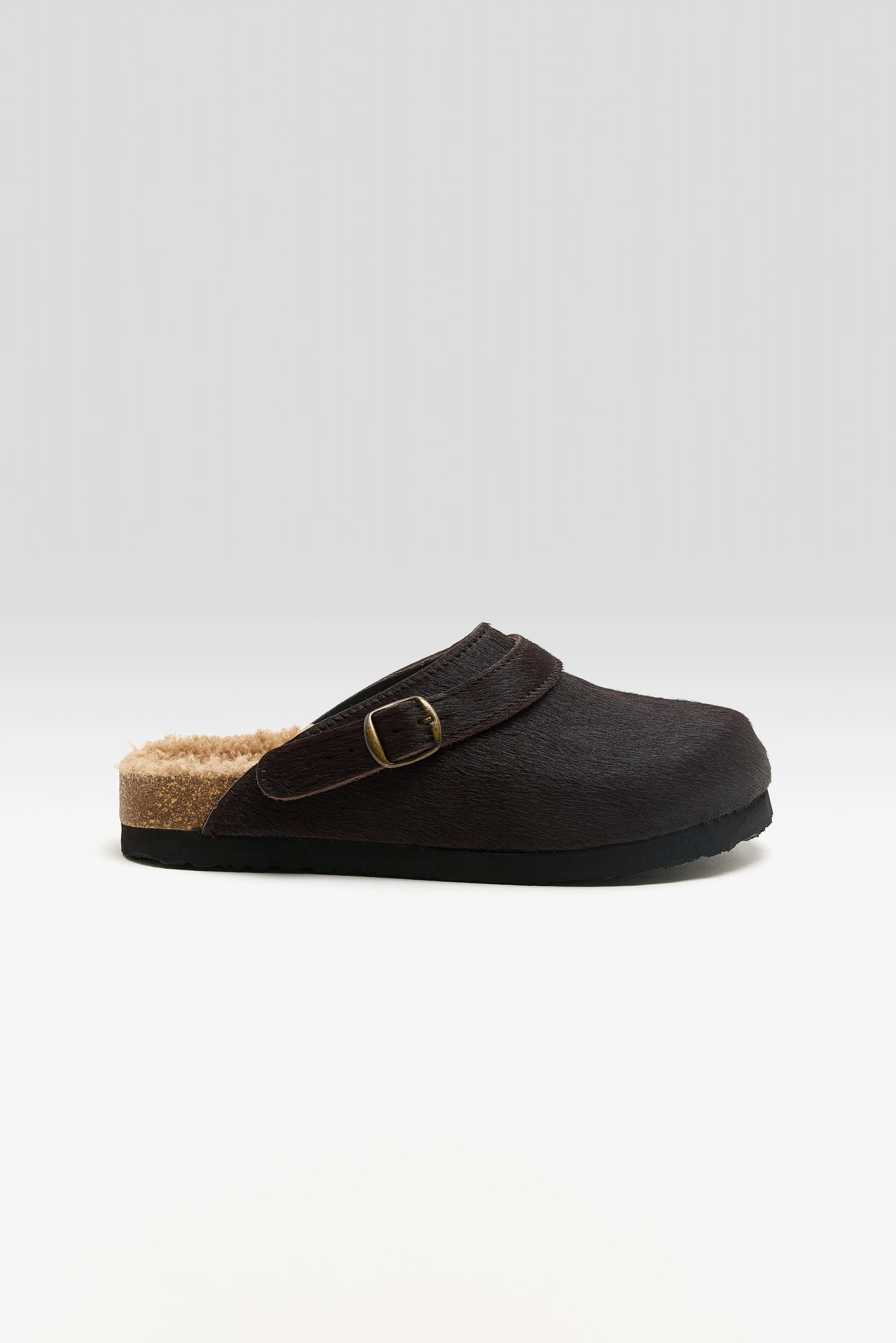 Ponyhaar Clogs (262 / W / BROWN)
